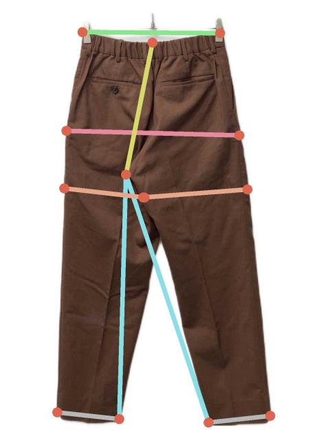 中古・古着通販】MARKAWARE (マーカウェア) FRONT PLEATS PEGTOP