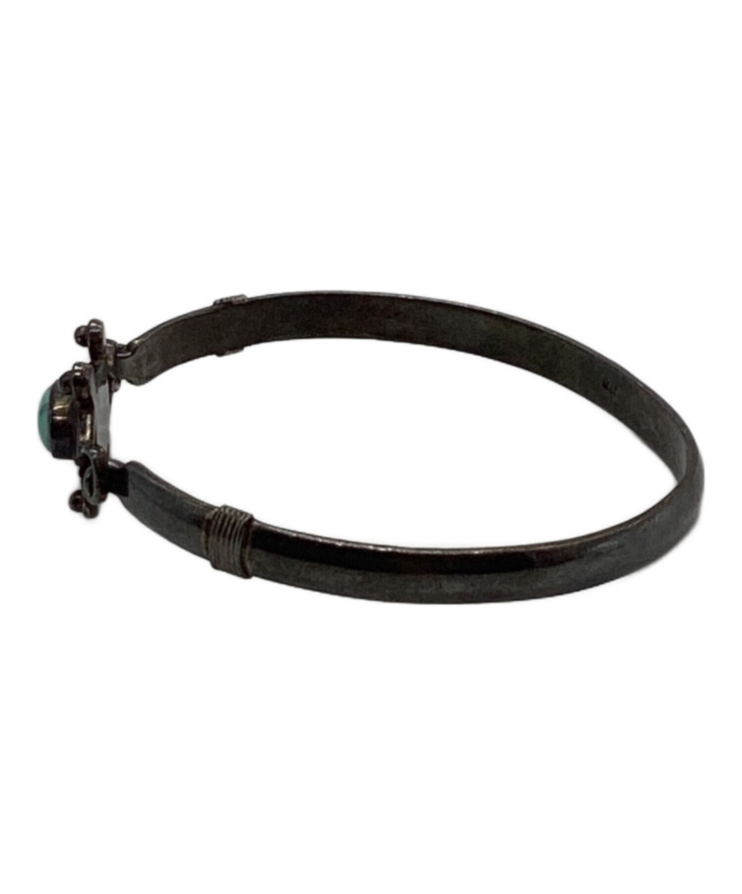 【極希少】シルバーバングル 60s 欧州 ヨーロッパ ヴィンテージ ターコイズ 中古・古着通販】USED (ユーズド) ターコイズシルバーバングル