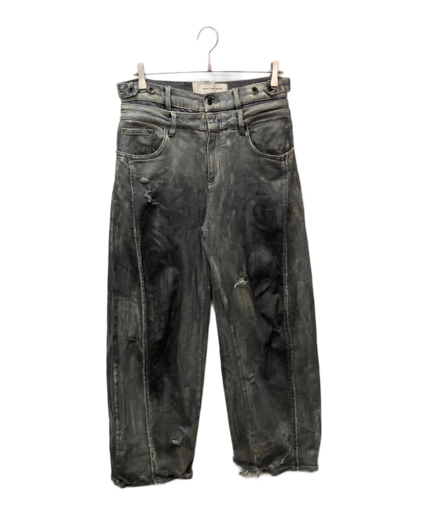 パンツ FengChenwang DECONSTRUCTION WASHED JEANS 中古・古着通販】FENG CHEN WANG (フェンチェンワン) DECONSTRUCTION