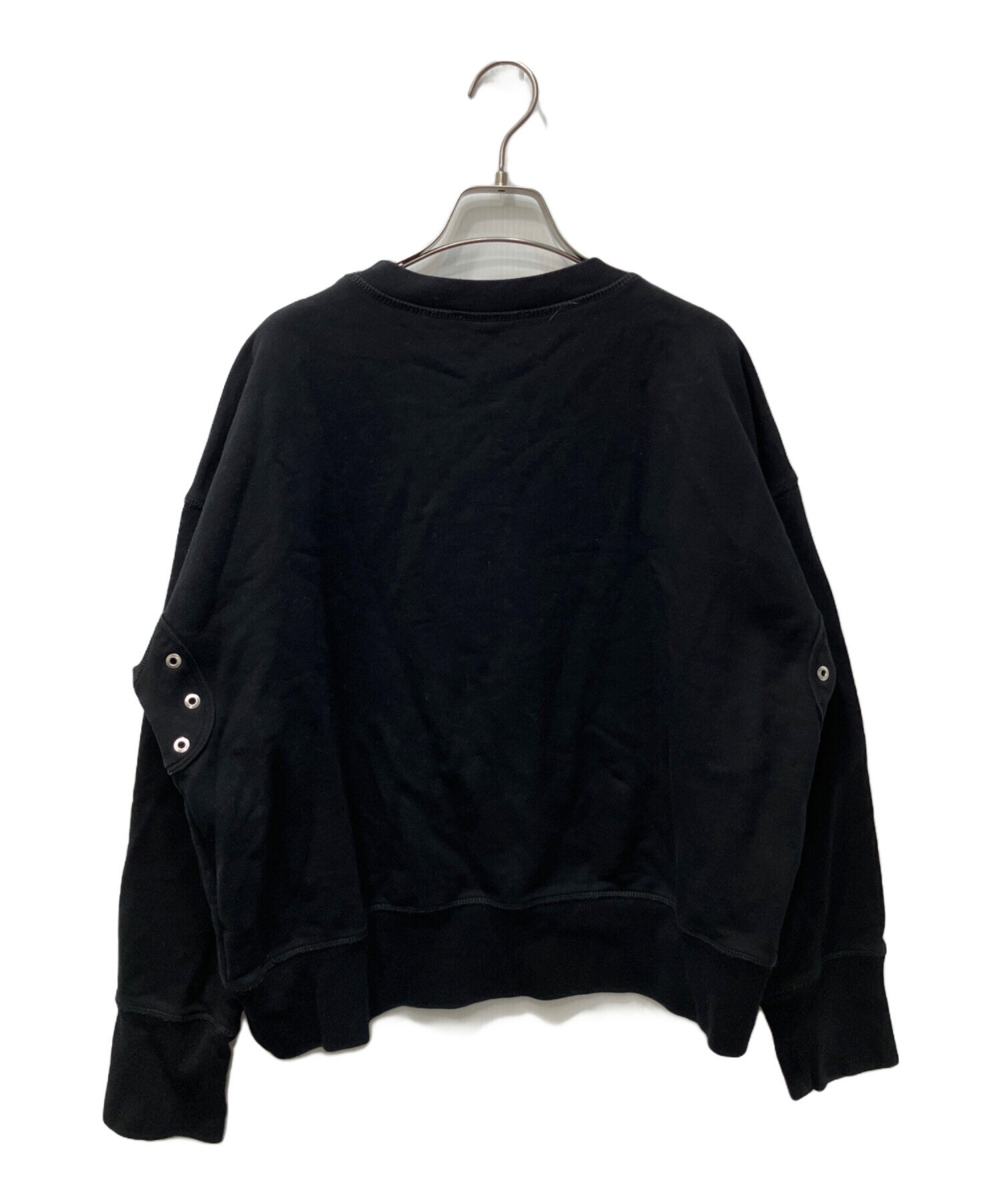 DIESEL - ディーゼル DIESEL F-CROSSETTE スウェット 衣料品 トップス コットン レディース ブラック系 / マルチカラー 0NAZQ 【中古】 中古・古着通販】DIESEL (ディーゼル) 有刺鉄線刺繍スウェット