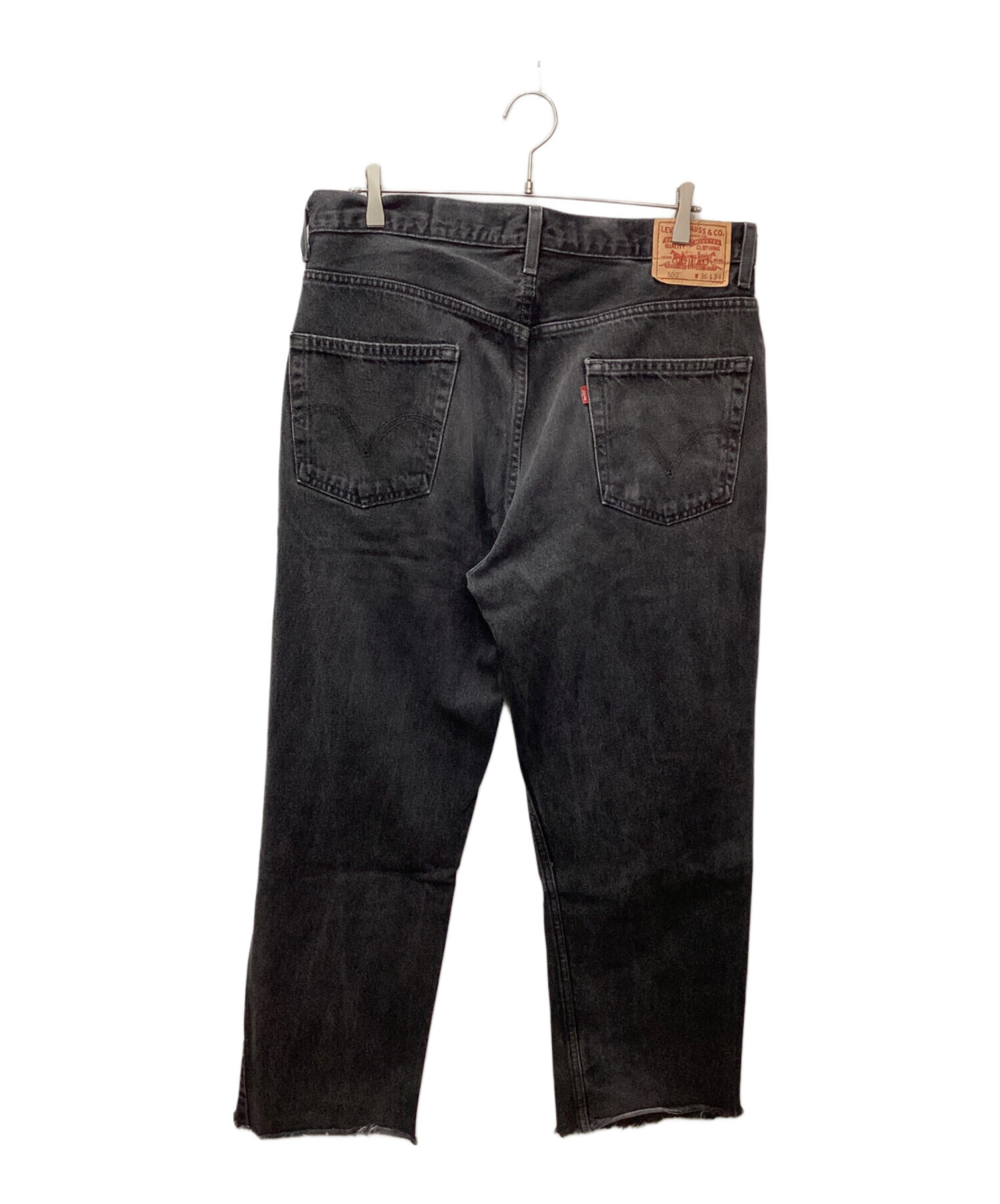 中古・古着通販】LEVI'S (リーバイス) 550 RELAXED FIT JEANS ブラック