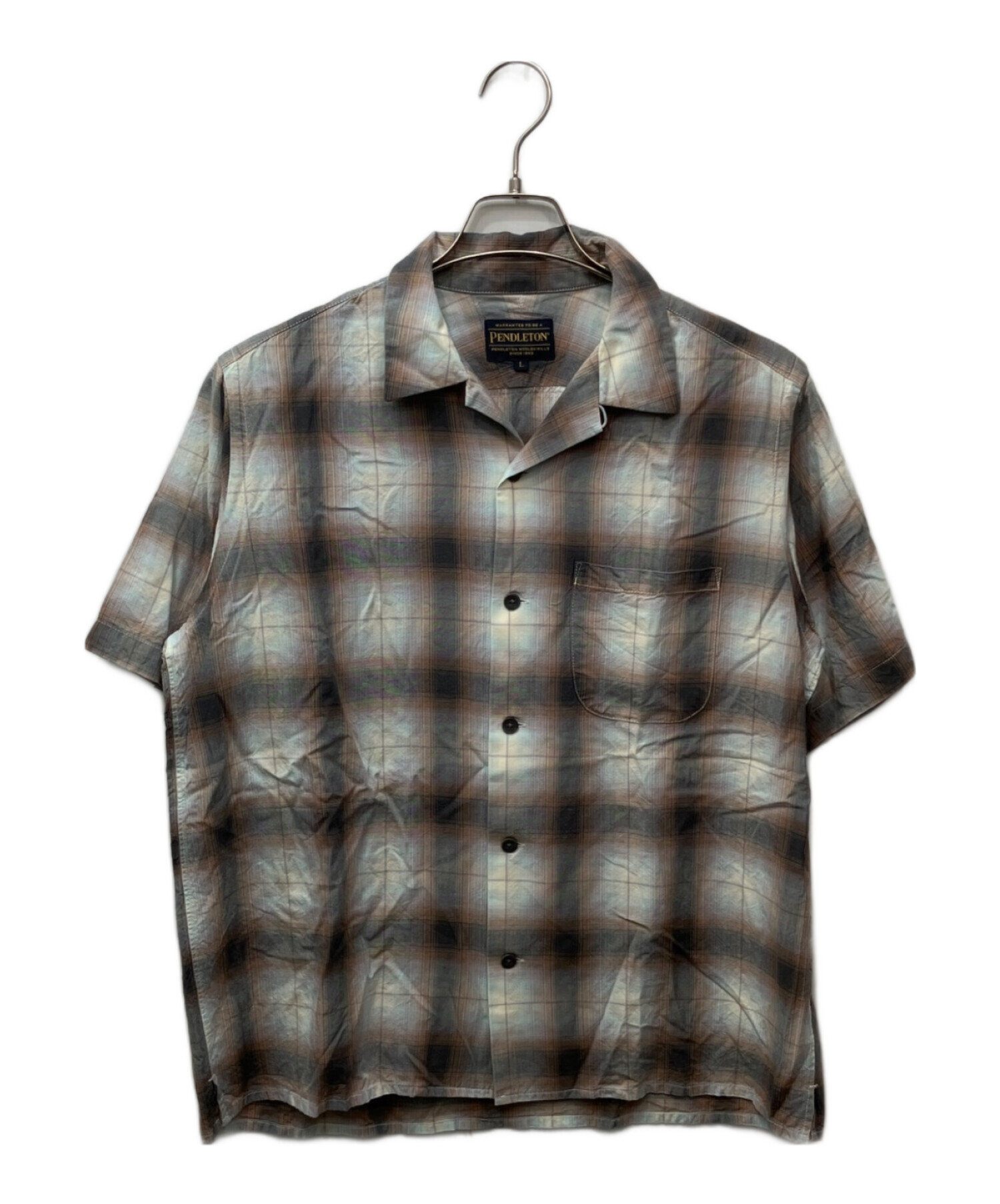 中古・古着通販】PENDLETON (ペンドルトン) チェックオープンカラー