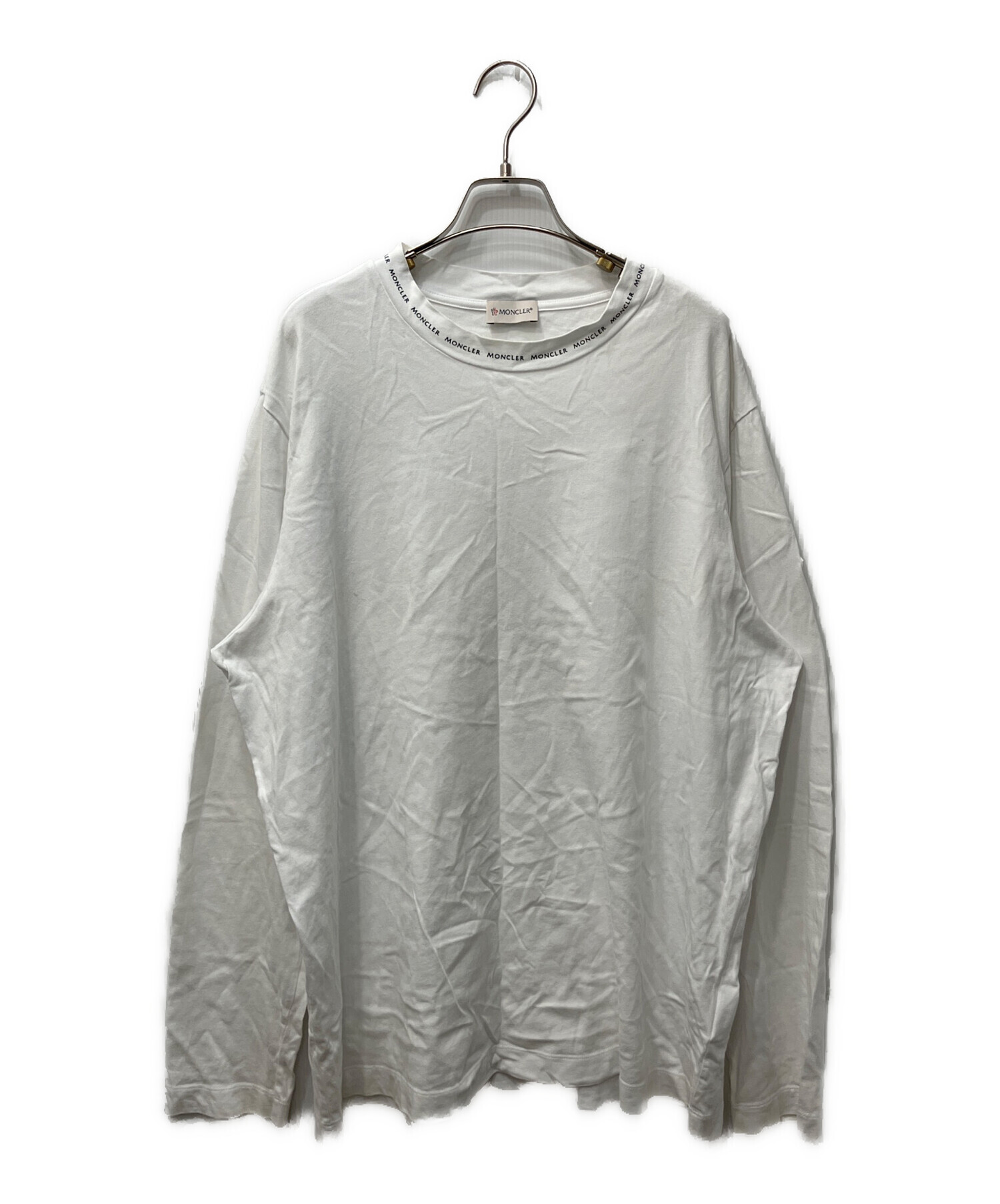 中古・古着通販】MONCLER (モンクレール) ネックロゴ長袖Tシャツ