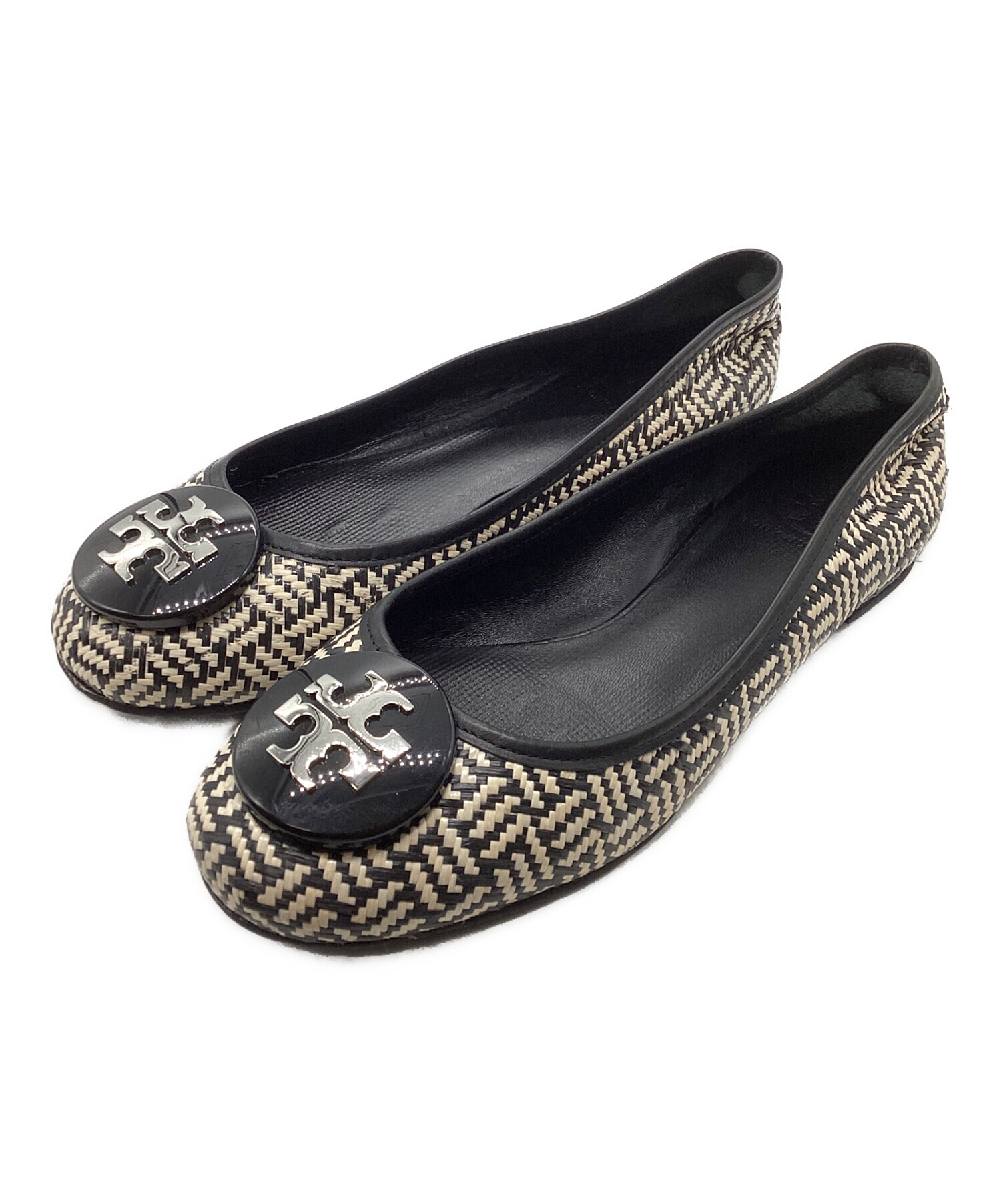 トリーバーチ　美品　フラットパンプス 中古・古着通販】TORY BURCH (トリーバーチ) 編み込みフラットパンプス