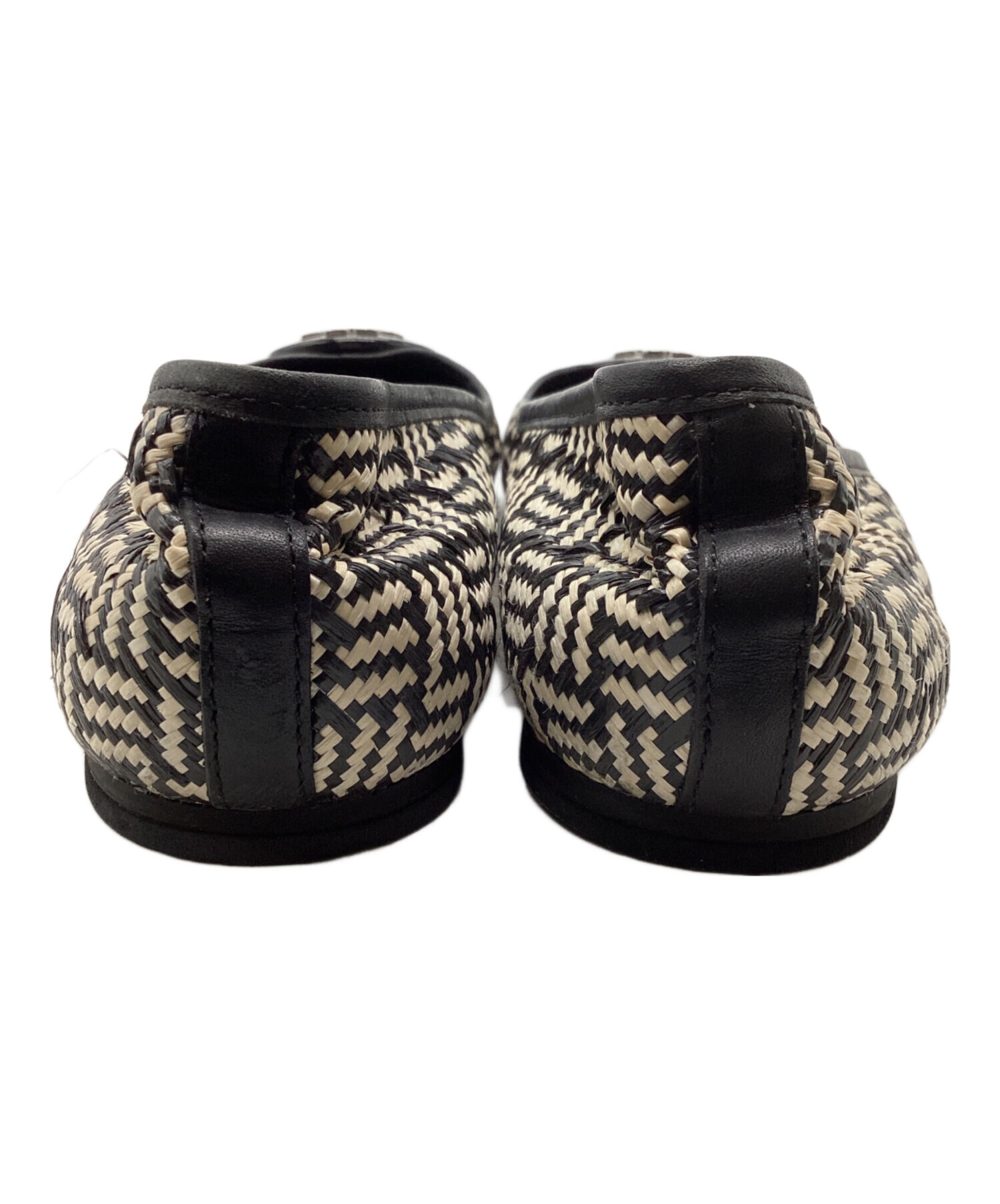中古・古着通販】TORY BURCH (トリーバーチ) 編み込みフラットパンプス