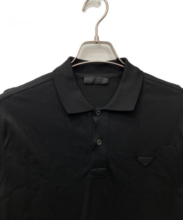 中古・古着通販】PRADA (プラダ) ピケポロシャツ ブラック サイズ:M
