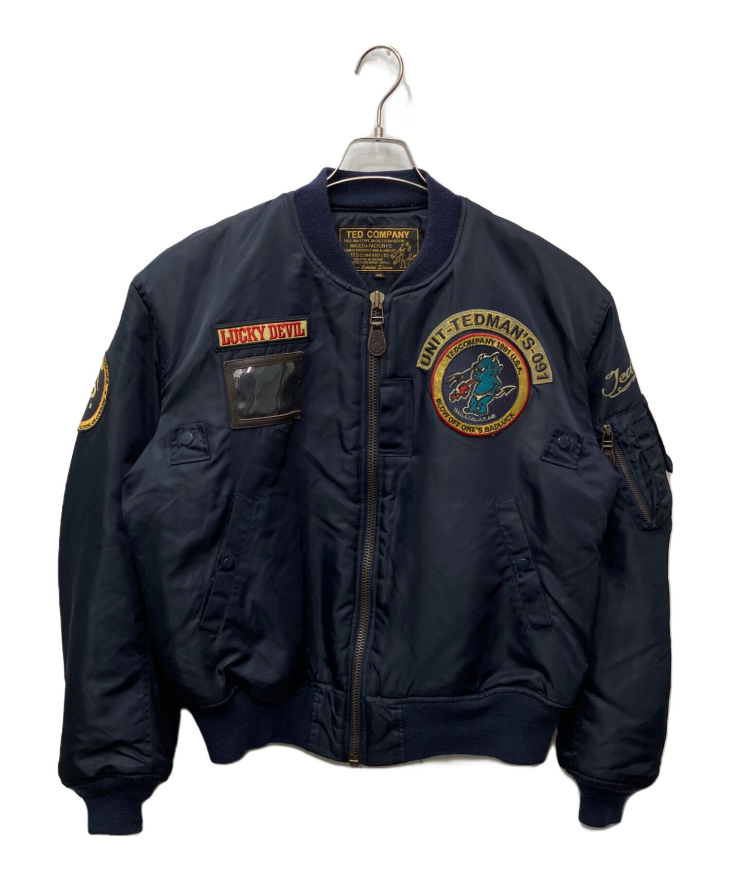 中古・古着通販】TED COMPANY (テッドカンパニー) ワッペン付MA-1