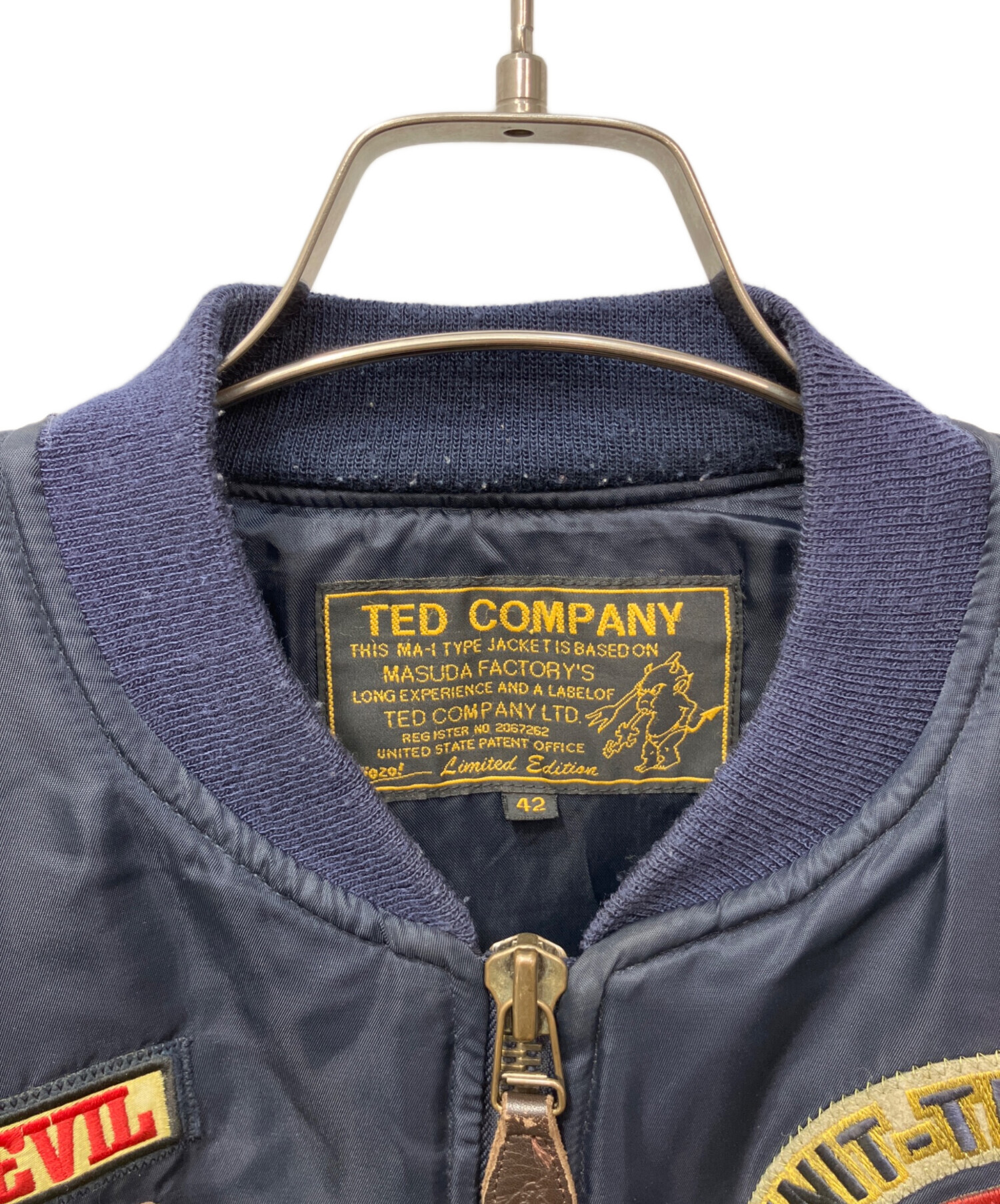 中古・古着通販】TED COMPANY (テッドカンパニー) ワッペン付MA-1
