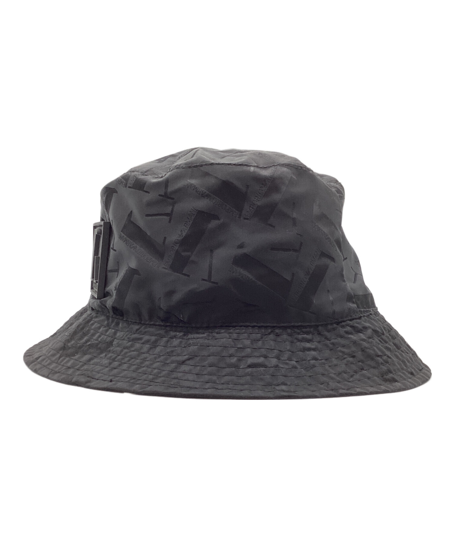 EMPORIO ARMANI エンポリオアルマーニ 帽子（その他） L 黒 【古着】【中古】【送料無料】 中古・古着通販】EMPORIO ARMANI (エンポリオ アルマーニ) バケット