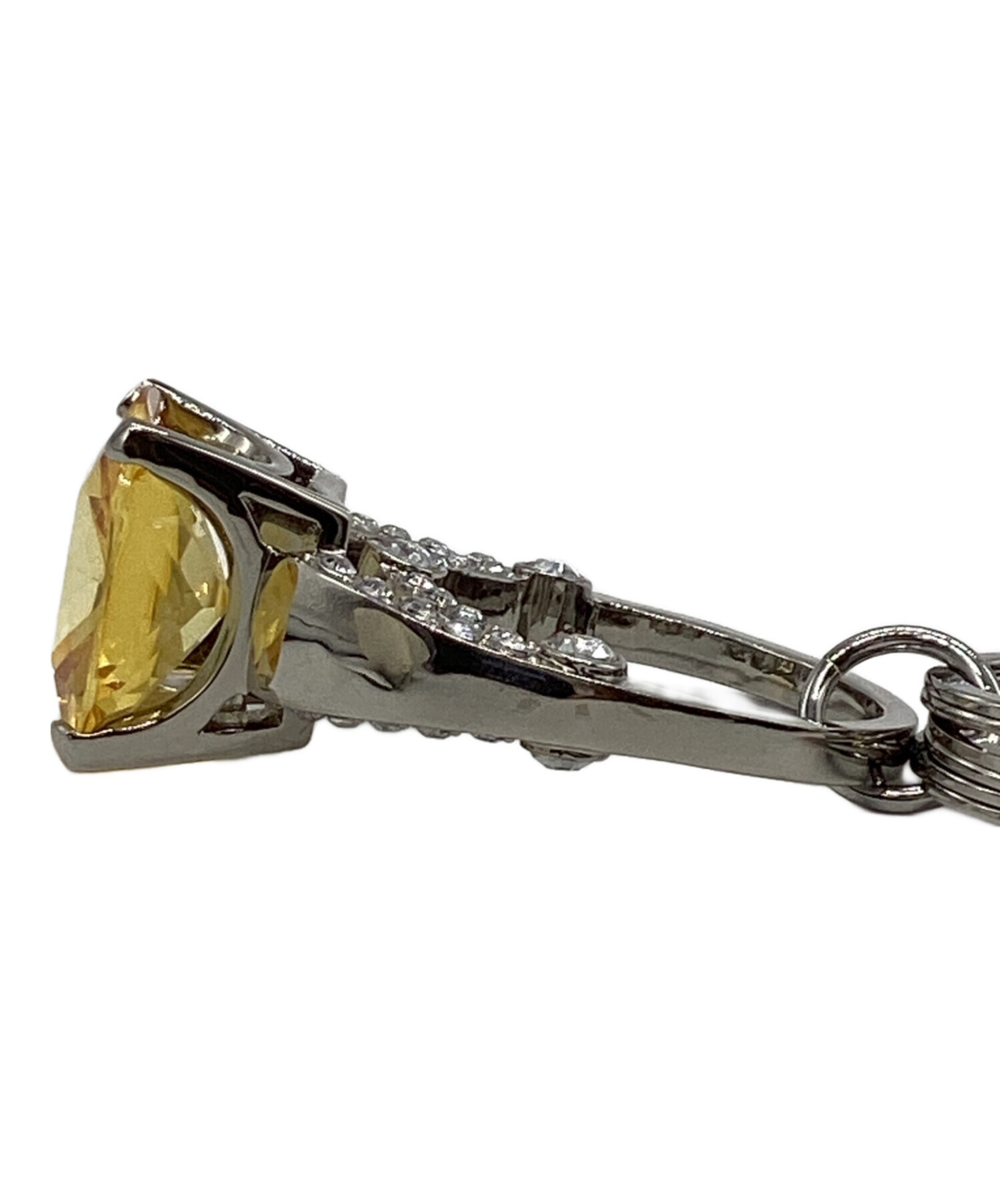 ジューシークチュール JUICY COUTURE キーホルダー キーリング 銀 中古・古着通販】JUICY COUTURE (ジューシークチュール) カラー