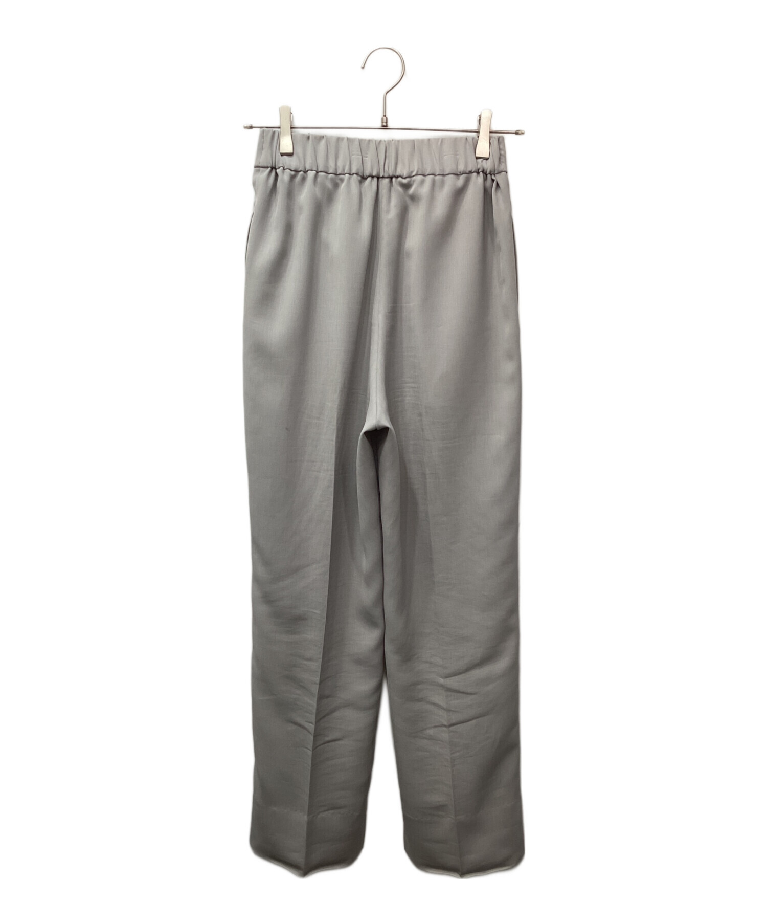 中古・古着通販】yori (ヨリ) サラサラハンサムパンツ グレー サイズ