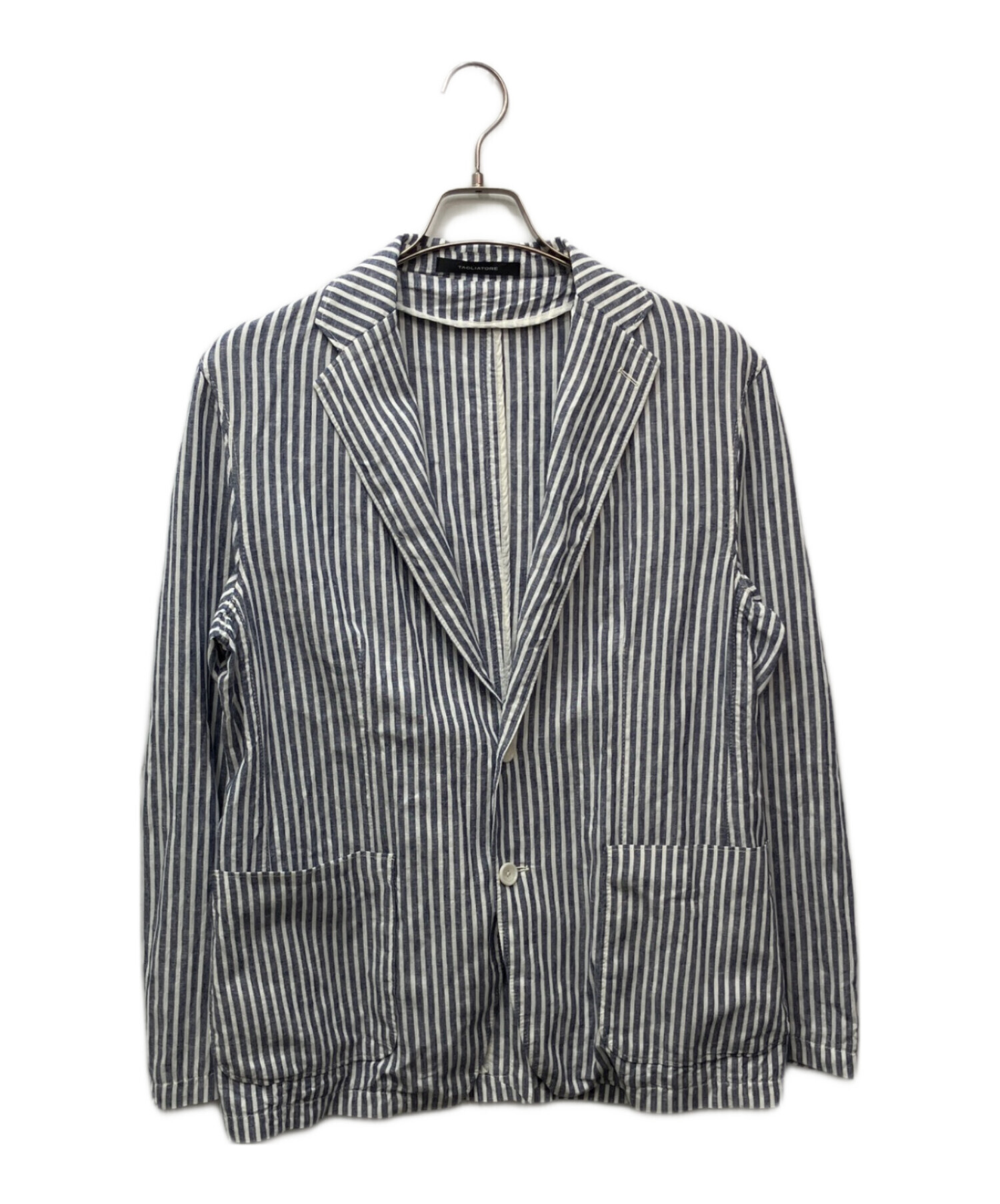 【新品未使用｝タリアトーレ　ストライプ　サマージャケット 中古・古着通販】TAGLIATORE (タリアトーレ) TOMORROW LAND