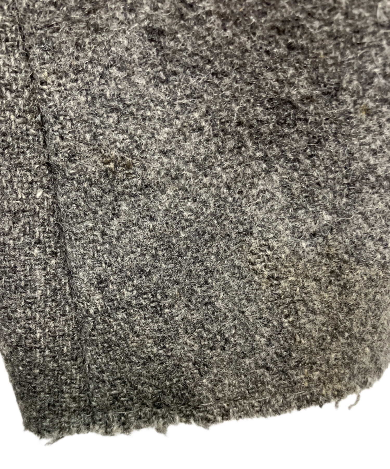 中古・古着通販】SUNSEA (サンシー) ノーカラージャケット グレー