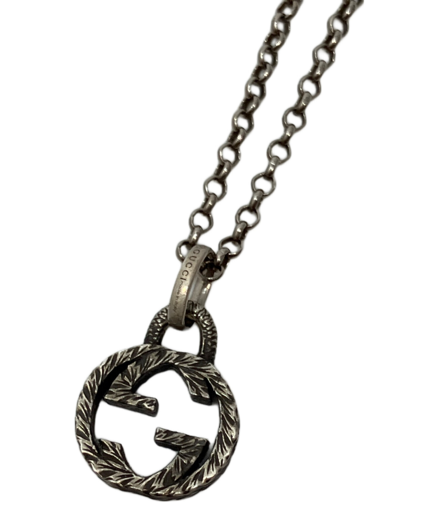 中古・古着通販】GUCCI (グッチ) インターロッキングGネックレス