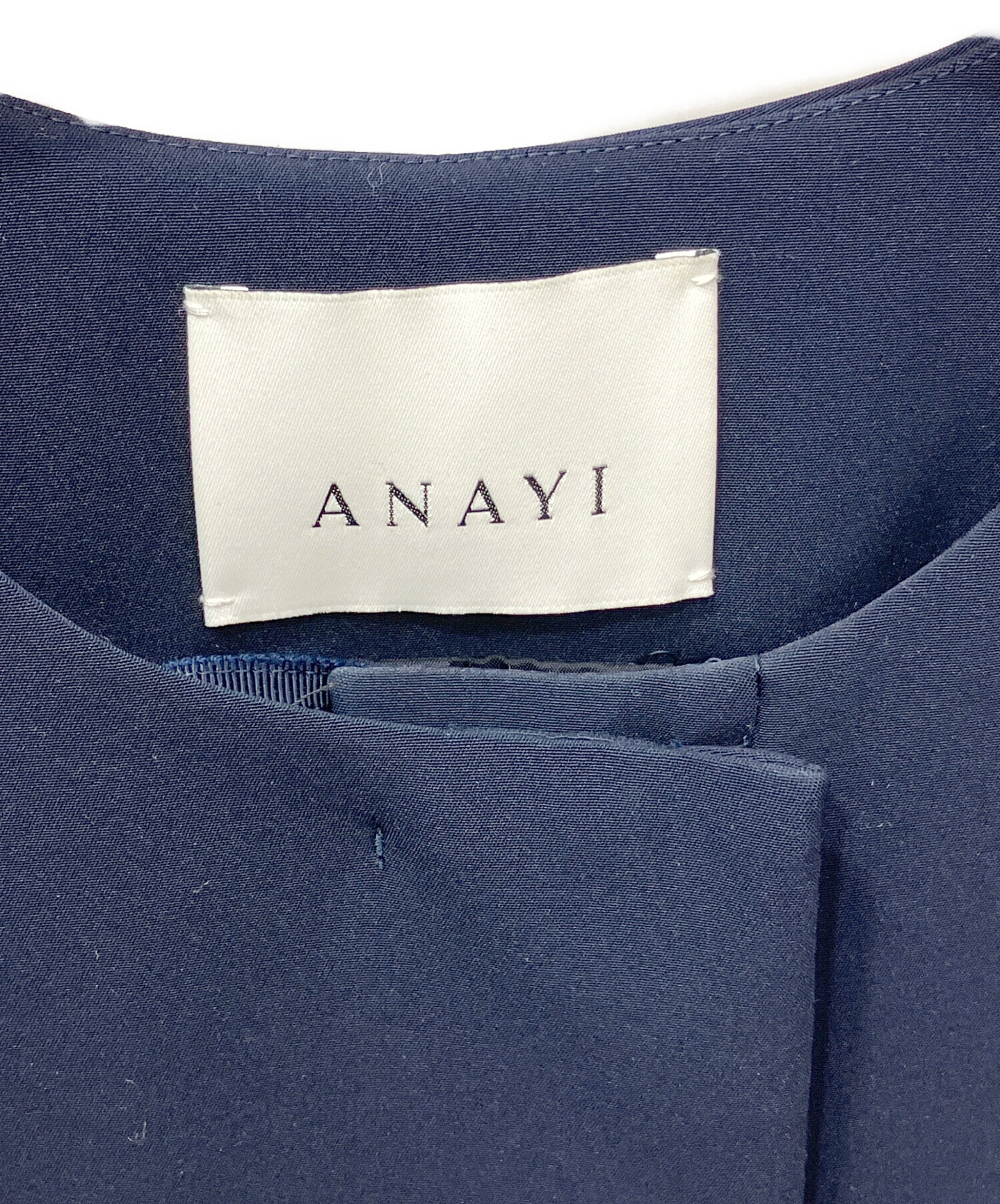 中古・古着通販】ANAYI (アナイ) コンパクトストレッチノーカラー