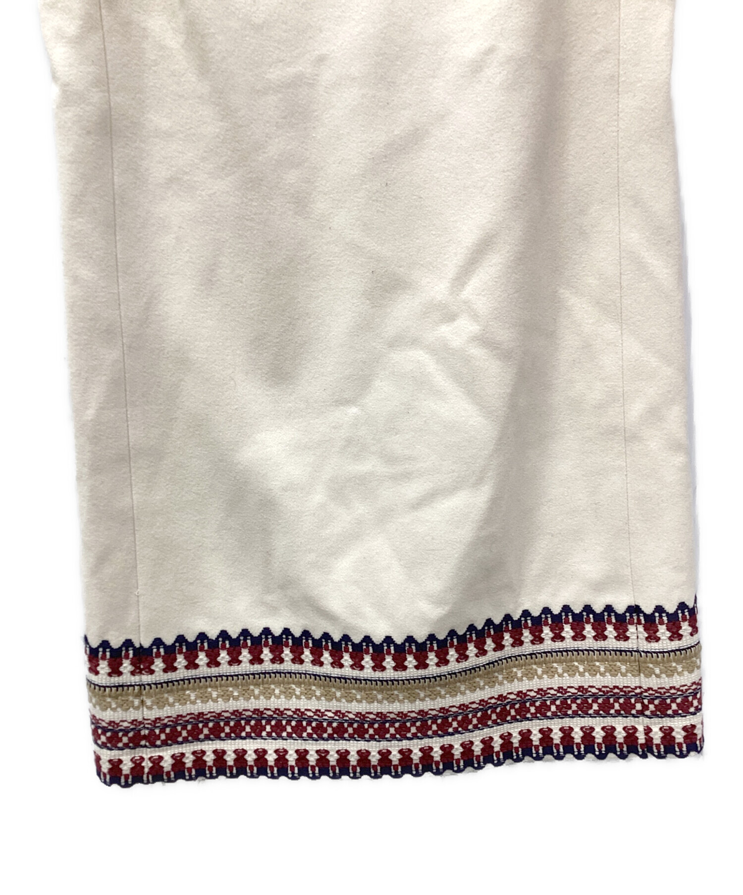 VALENTINO ノースリーブワンピース ベージュ サイズ38 中古・古着通販】RED VALENTINO (レッドヴァレンティノ) ウール