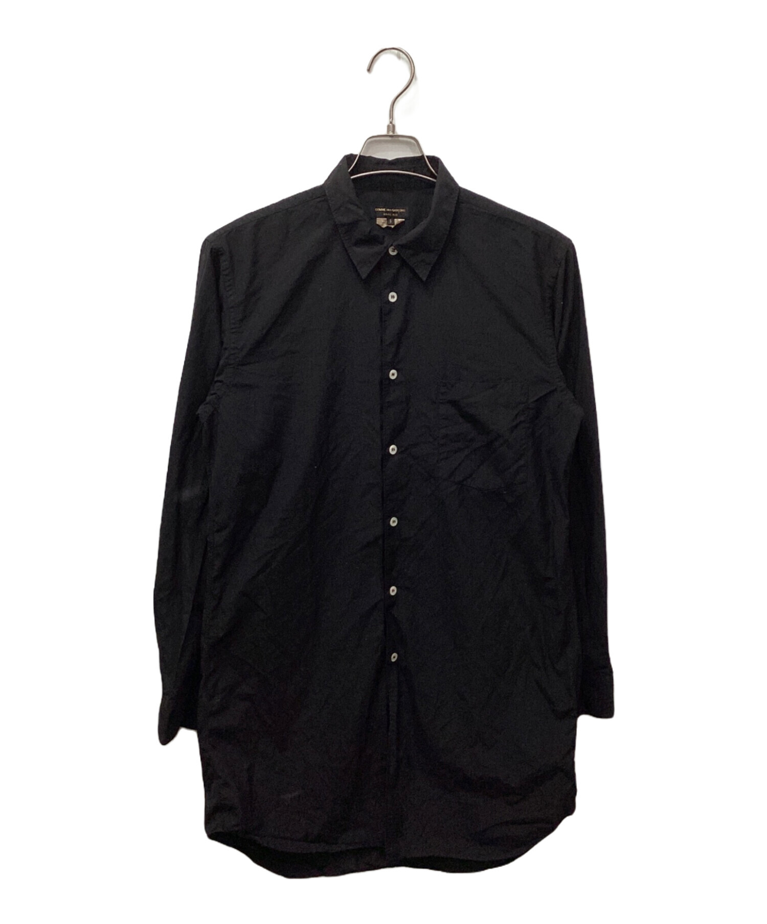 コムデギャルソンオムプリュス 長袖シャツ 黒 ブラック S AD2019 中古・古着通販】COMME des GARCONS HOMME PLUS (コムデギャルソンオム