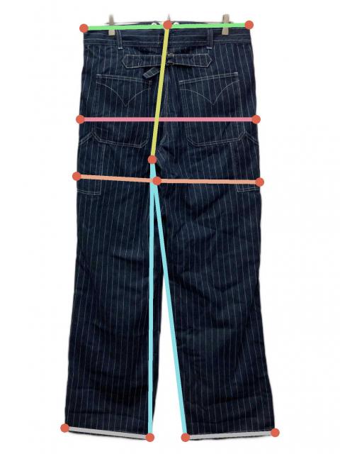 vintage美品 30's 40's ギャング ピンストライプ ビスポーク 中古・古着通販】OKONKWO (オコンクウォ) ピンストライプワークパンツ