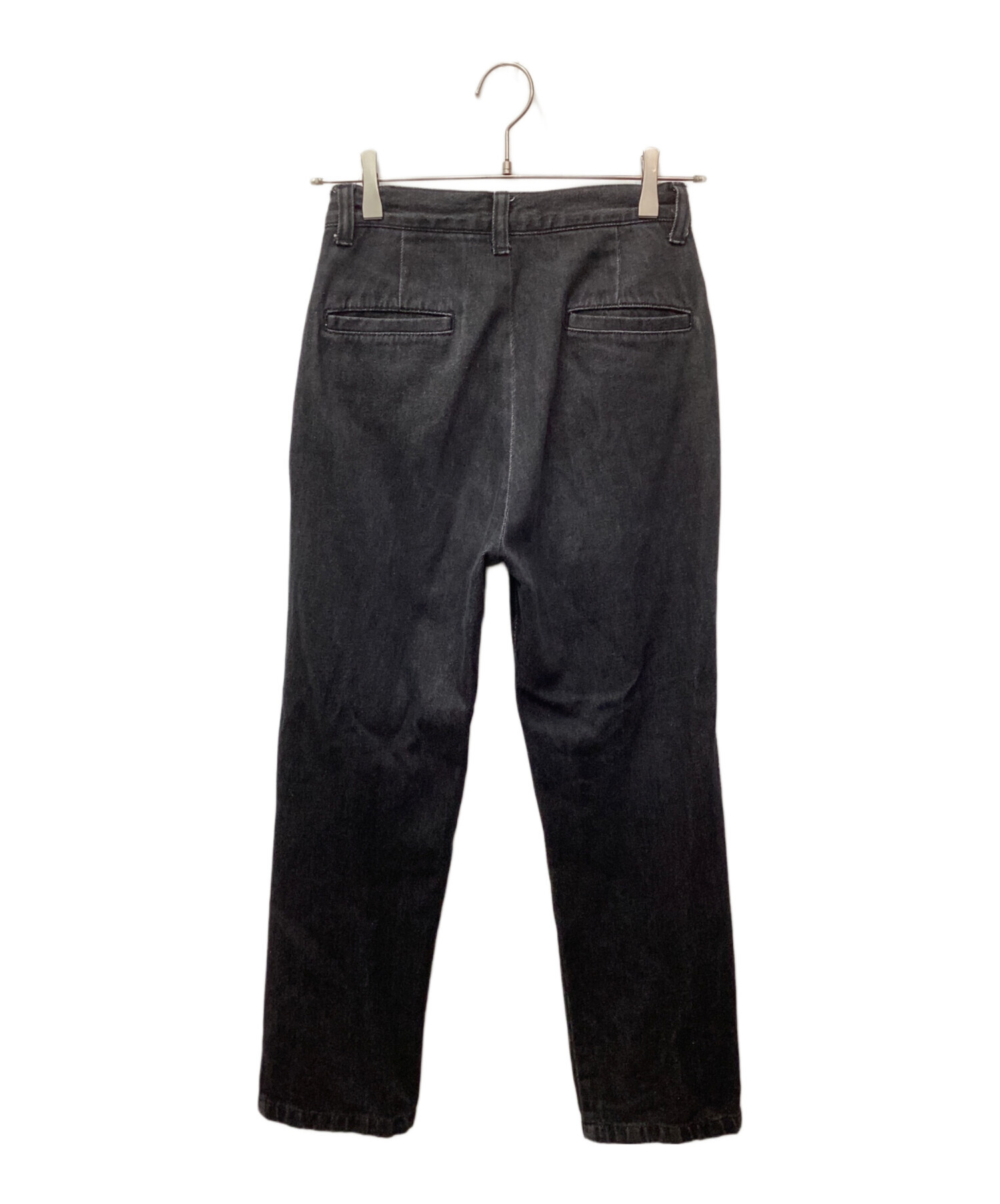中古・古着通販】Ameri (アメリ) デニムセットアップブラウス ブラック 