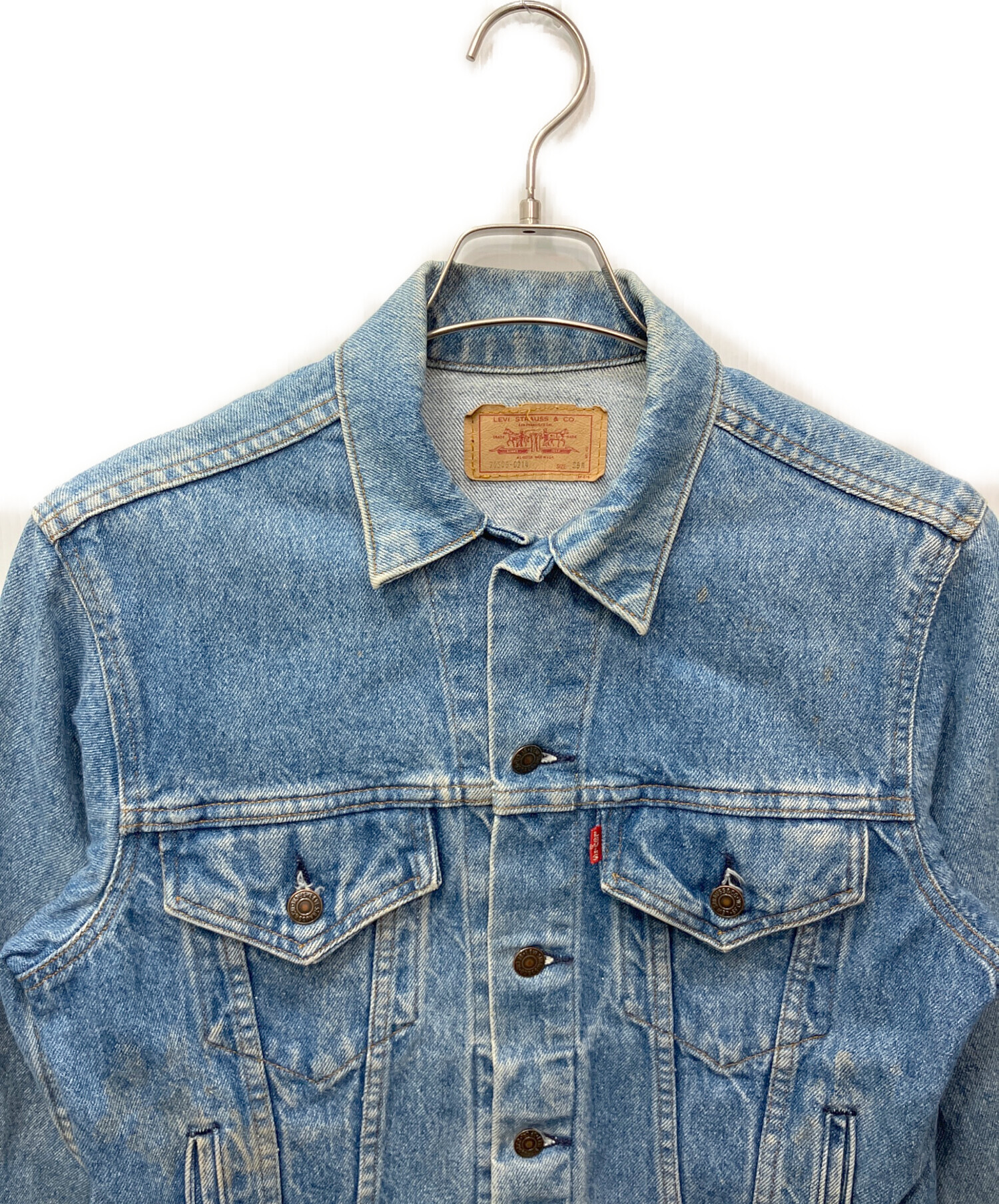 中古・古着通販】LEVI'S (リーバイス) デニムジャケット スカイブルー