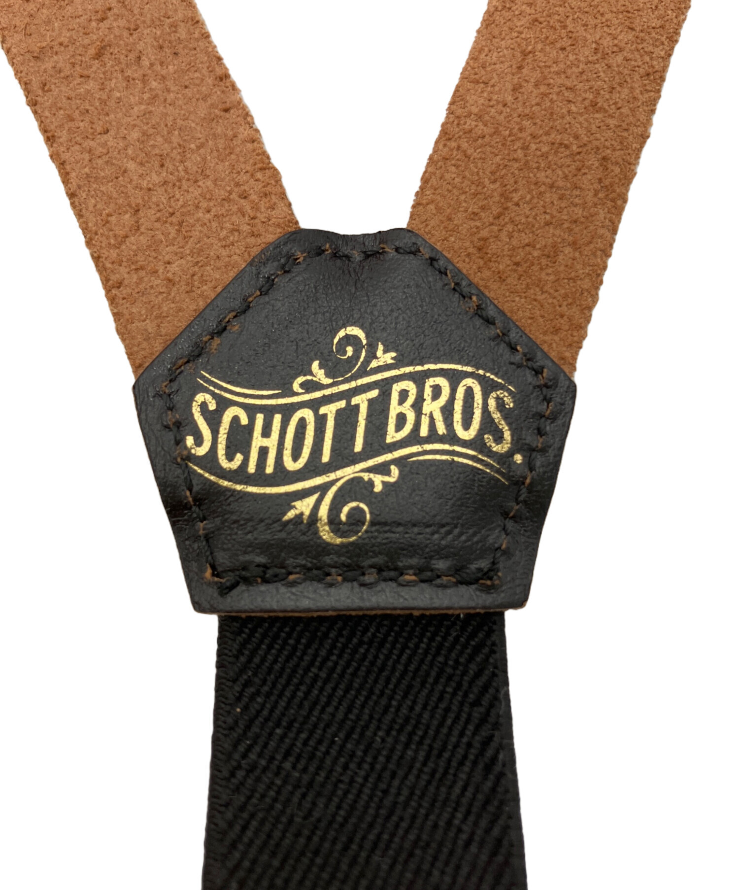 中古・古着通販】SCHOTT BROS. (ショットブロス) LEATHER SUSPENDER