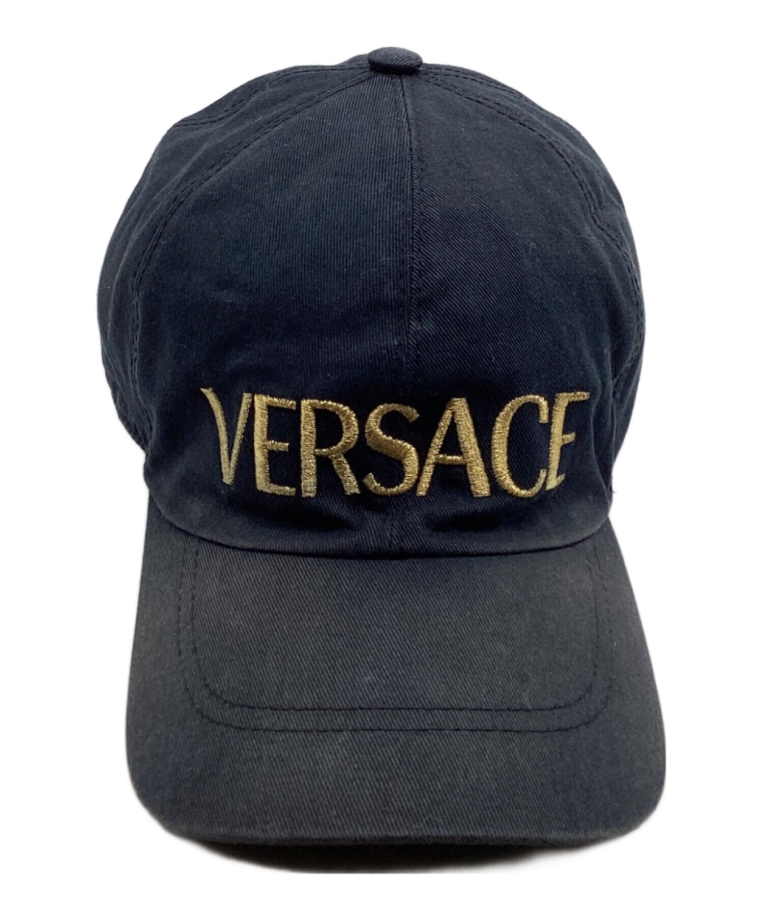 中古・古着通販】VERSACE (ヴェルサーチ) キャップ ブラック｜ブランド