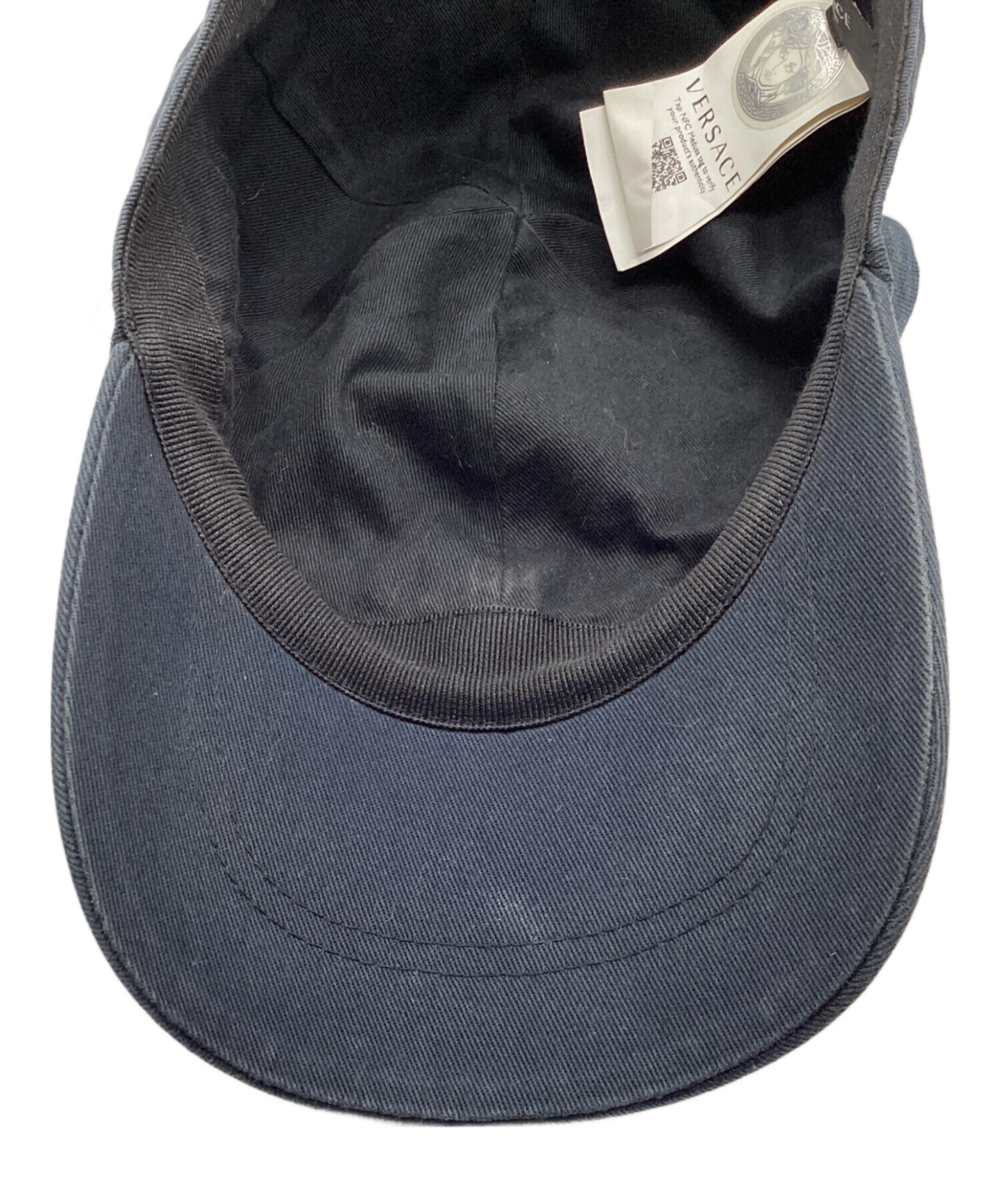 中古・古着通販】VERSACE (ヴェルサーチ) キャップ ブラック｜ブランド