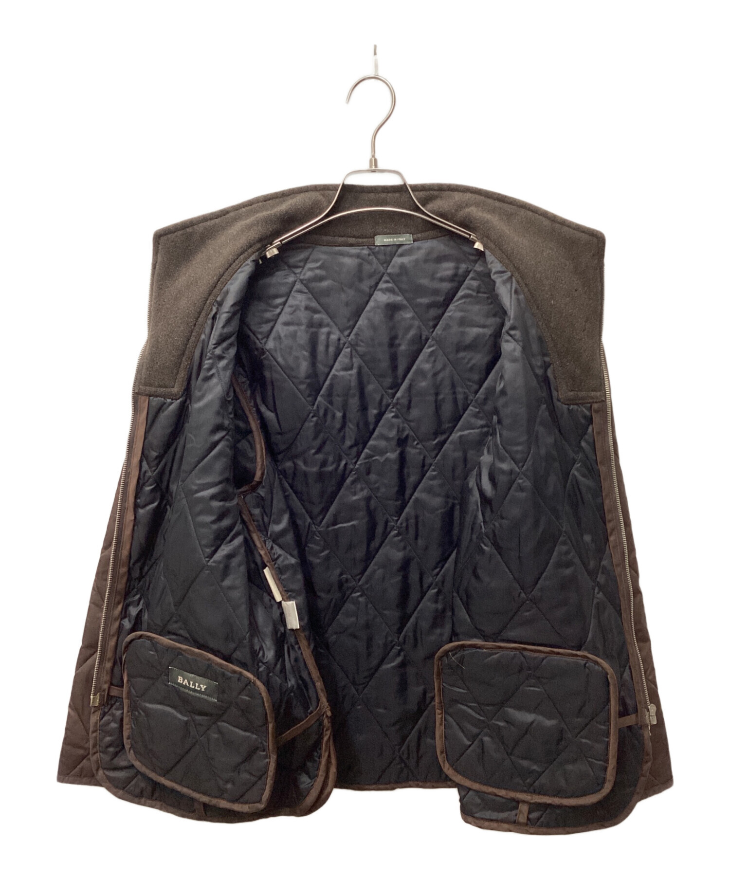 中古・古着通販】BALLY (バリー) キルティングジャケット ブラウン 