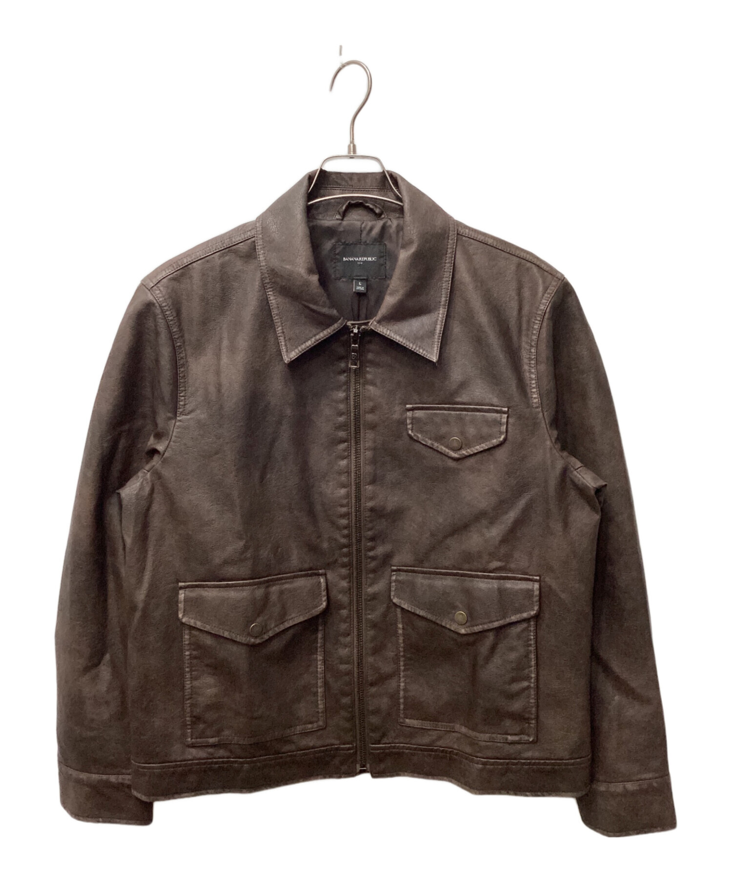 コルビジェジャケット　バナナリパブリック古着 中古・古着通販】BANANA REPUBLIC (バナナリパブリック) エコレザー