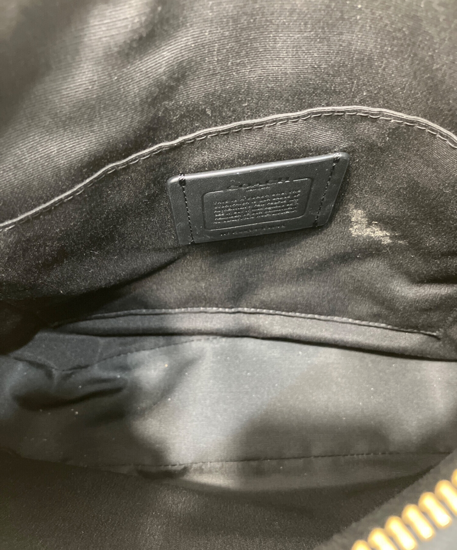 中古・古着通販】COACH (コーチ) エリー ファイル バッグ ブラック