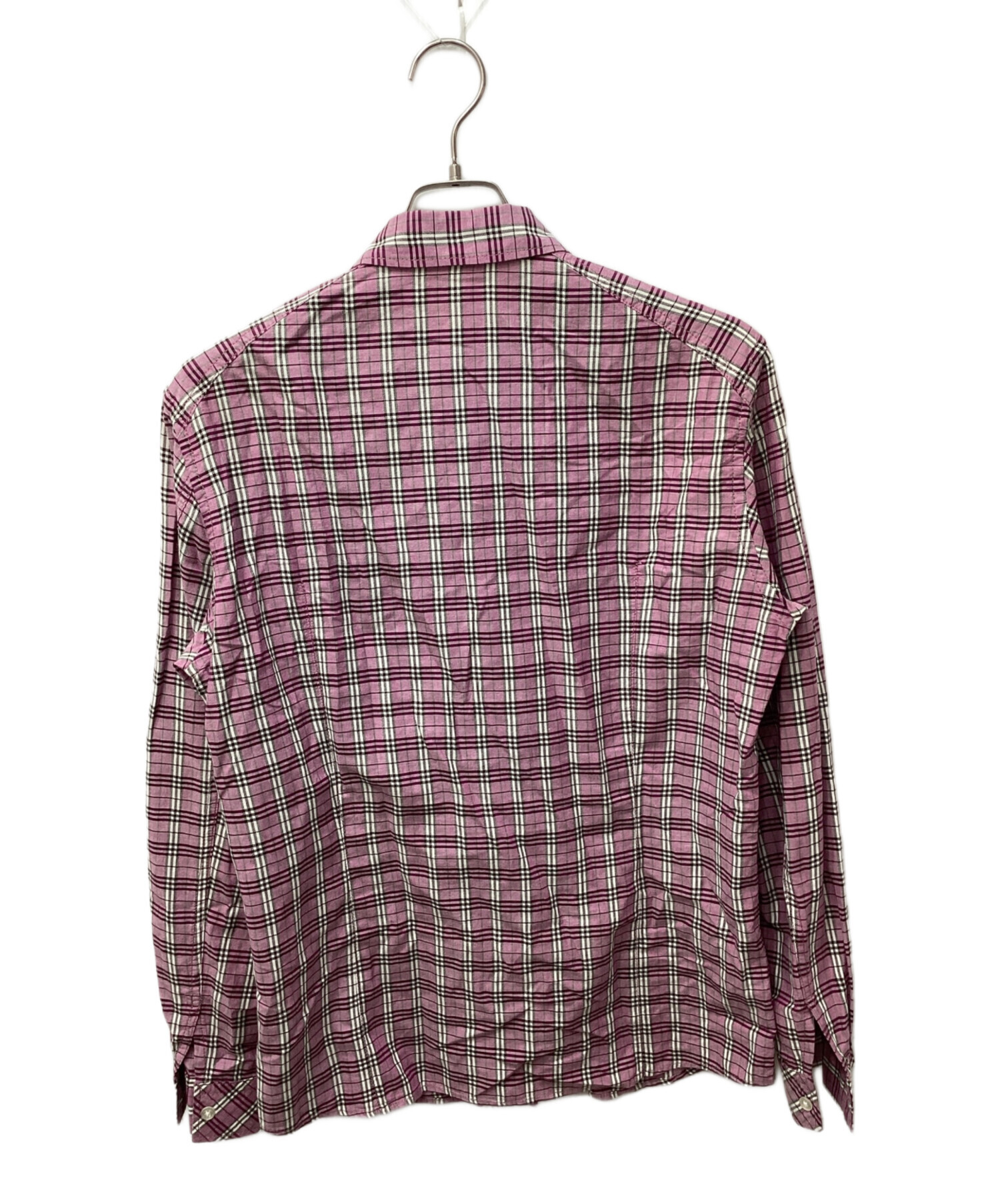 希少❕BURBERRY BLUE LABEL ノバチェックミュール ピンク 中古・古着通販】BURBERRY BLUE LABEL (バーバリー ブルー レーベル