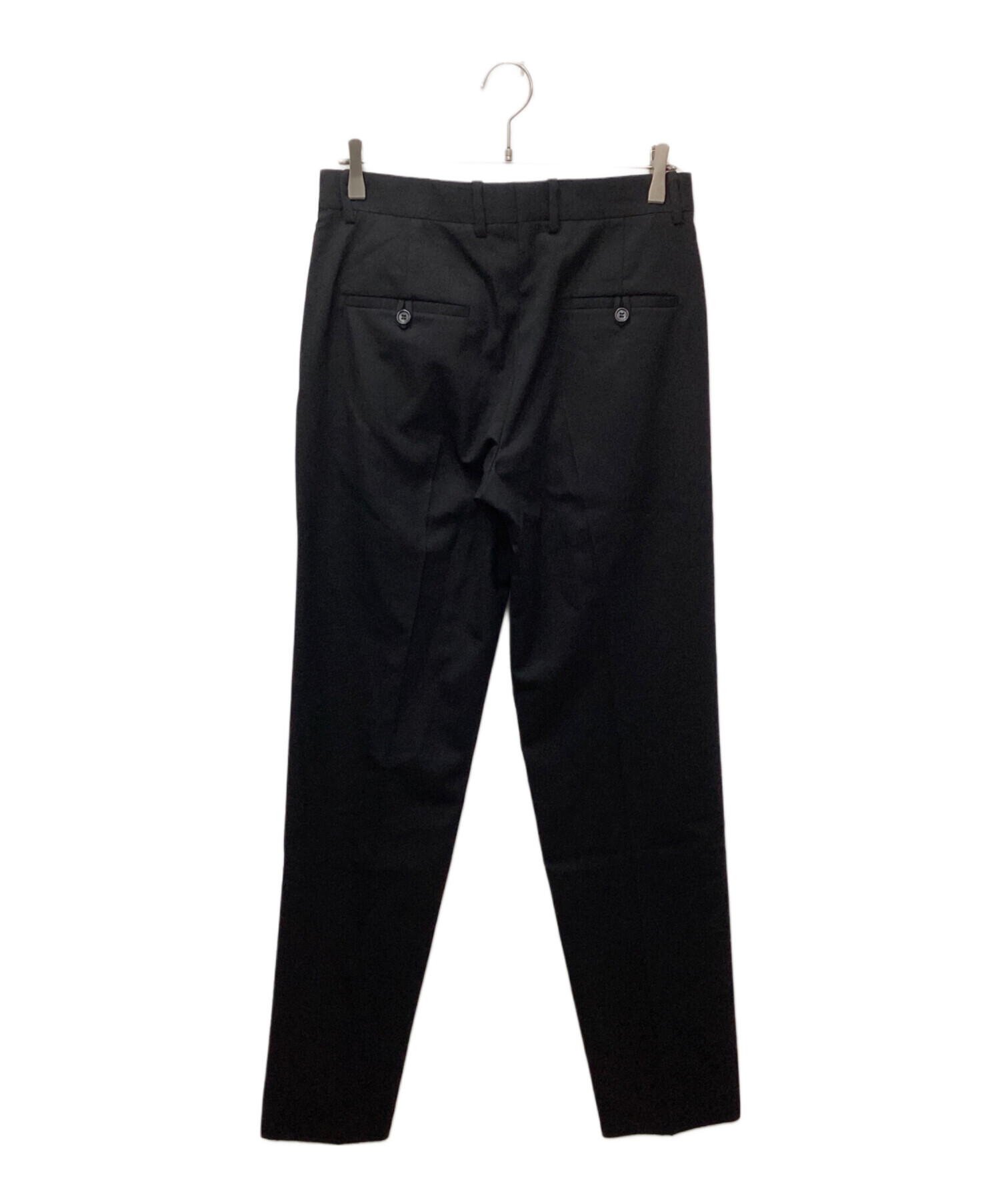 中古・古着通販】LOEWE (ロエベ) センタープレススラックス ブラック