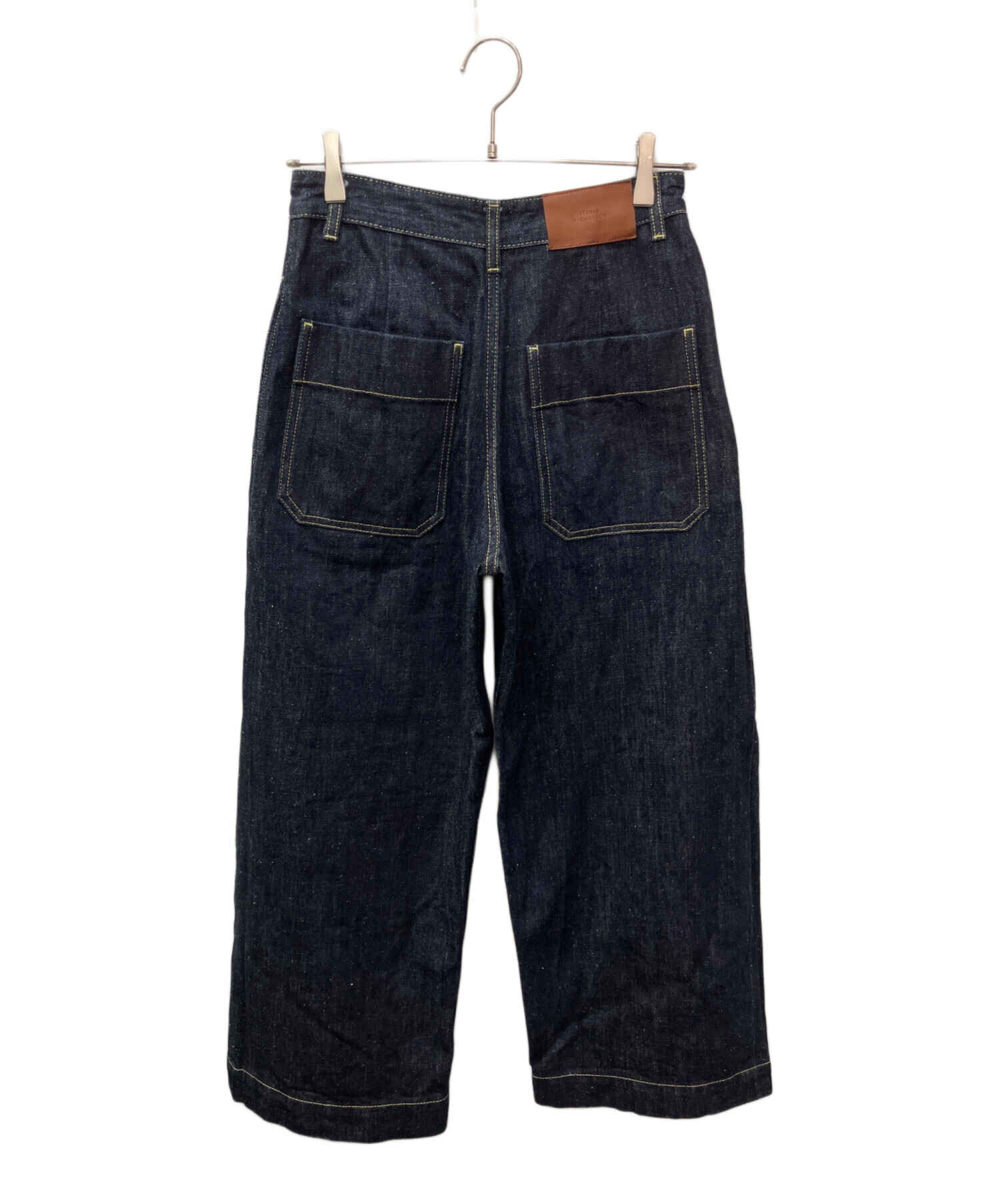 STUDIO NICHOLSON デニムパンツ XS インディゴ 中古・古着通販】STUDIO NICHOLSON (スタジオ ニコルソン) ネップ