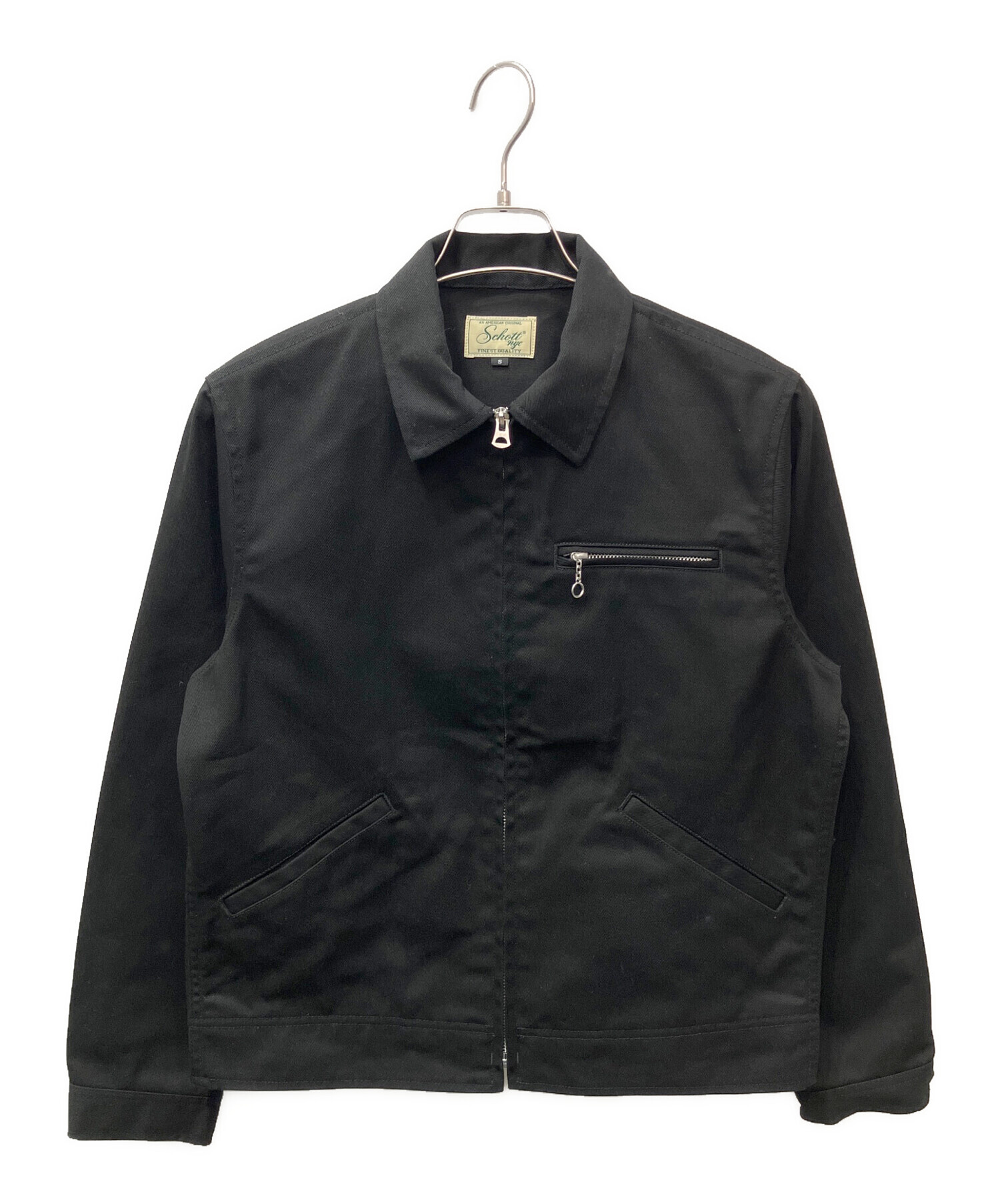 Schott ワークジャケット ブラック 中古・古着通販】Schott (ショット) TC ワークジャケット ブラック
