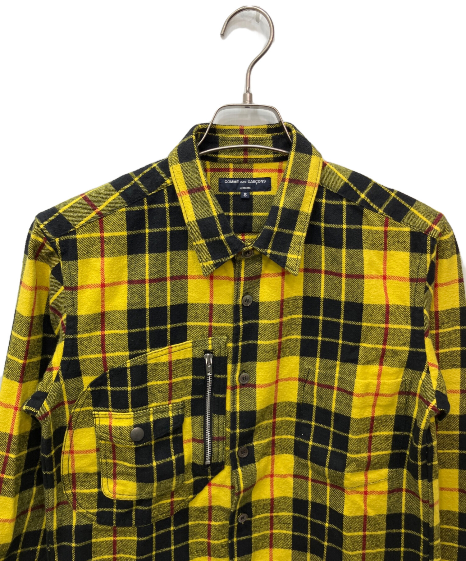COMME des GARCONS コムデギャルソン チェック 総柄 長袖シャツ 中古・古着通販】COMME des GARCONS HOMME (コムデギャルソン オム
