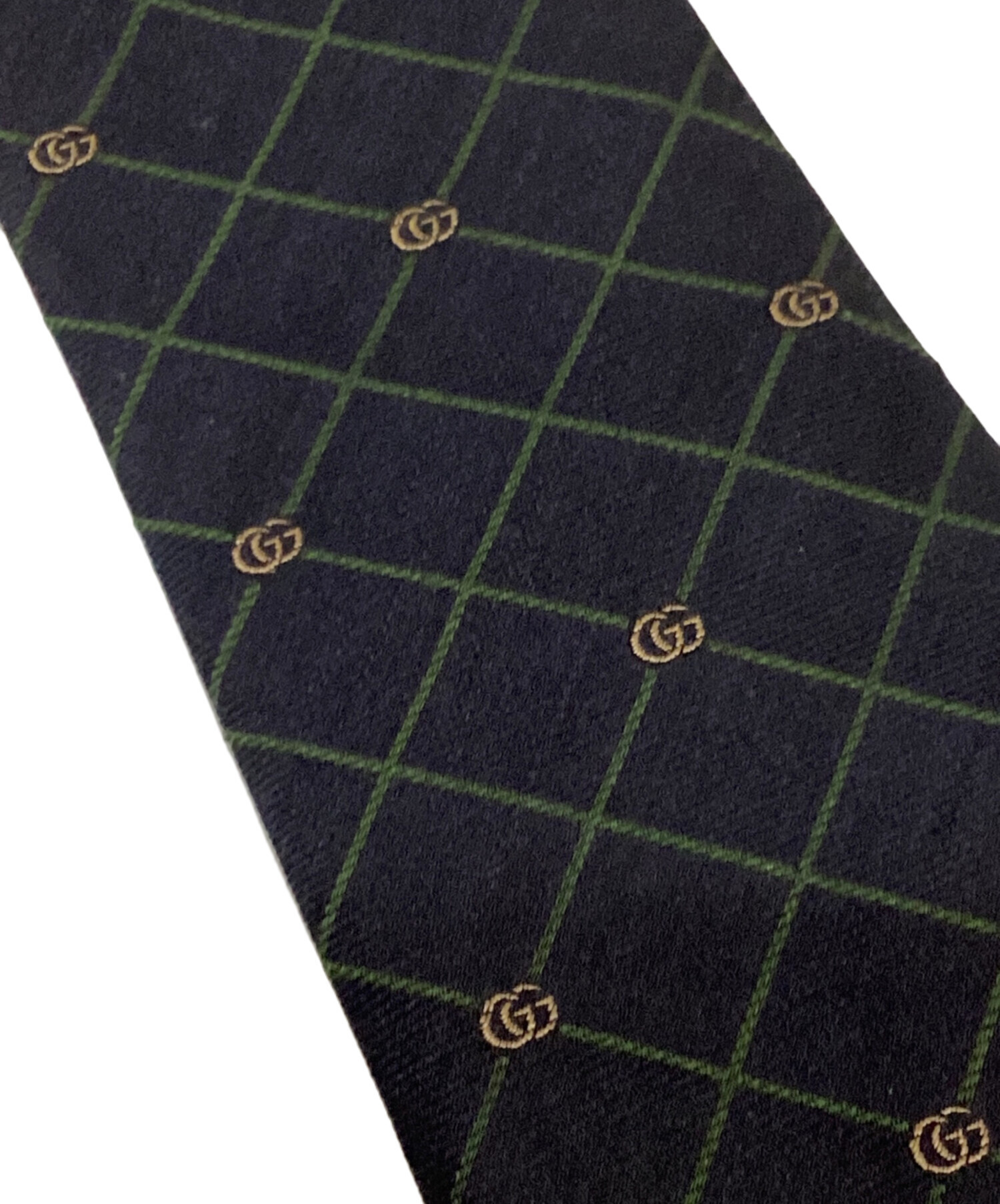 中古・古着通販】GUCCI (グッチ) ダブルG＆チェック シルクジャガード