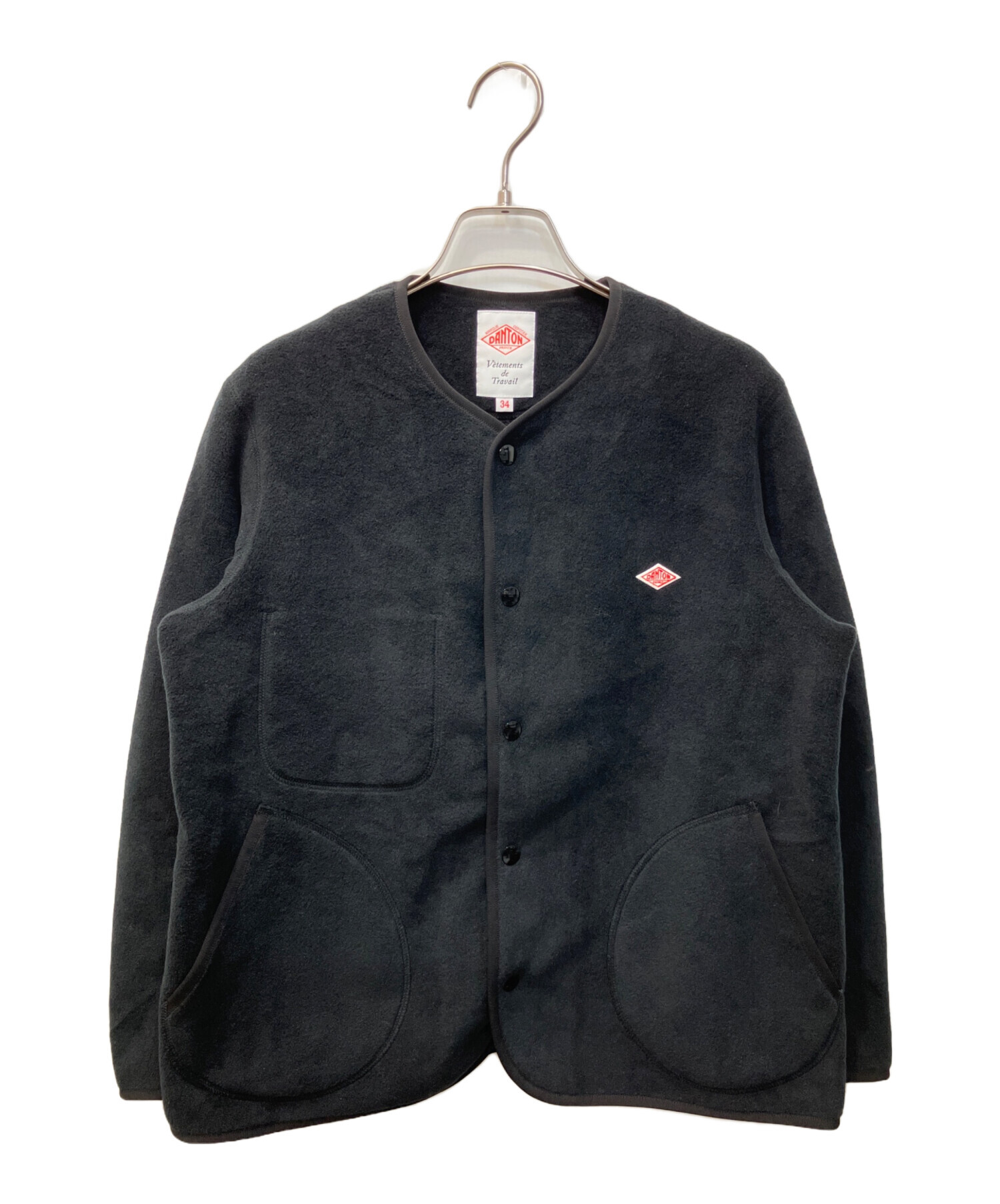 DANTON ☆未使用☆フリースジャケット サイズ115 中古・古着通販】DANTON (ダントン) フリースカラーレスジャケット