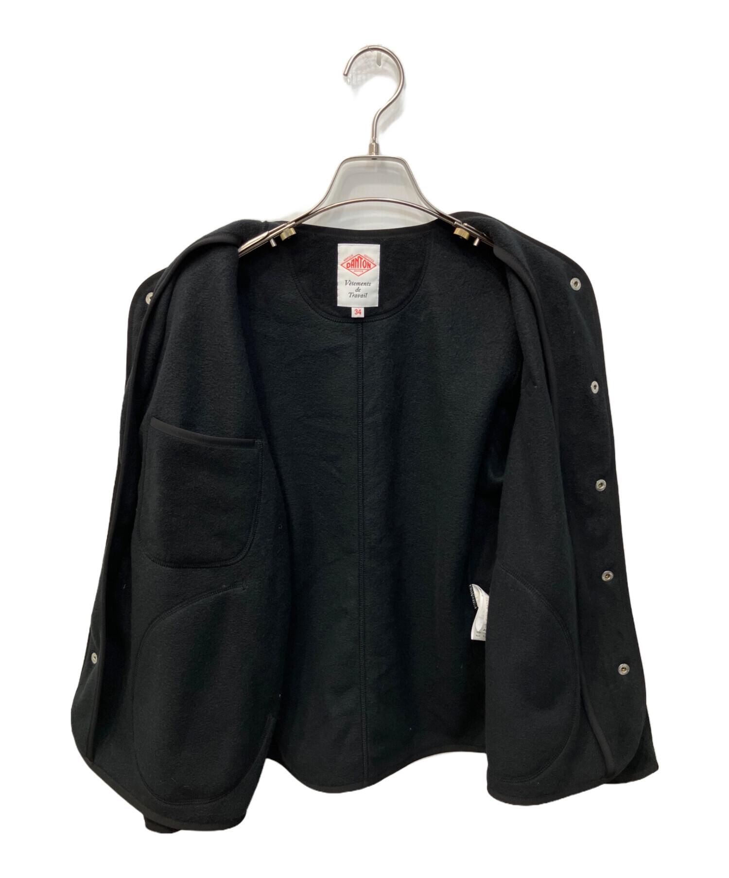 中古・古着通販】DANTON (ダントン) フリースカラーレスジャケット