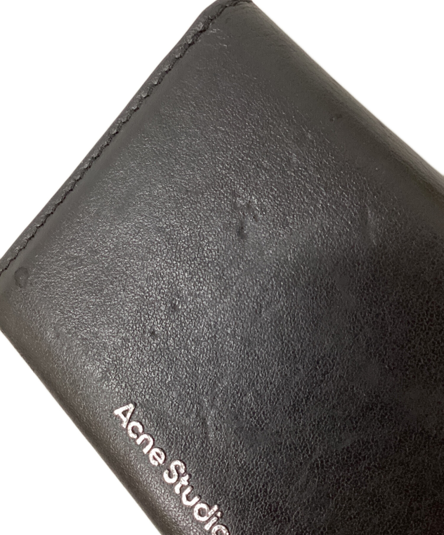 Acne Studios レザー ケース チャーム ブラック 中古・古着通販】ACNE STUDIOS (アクネ ストゥディオズ) レザーカード