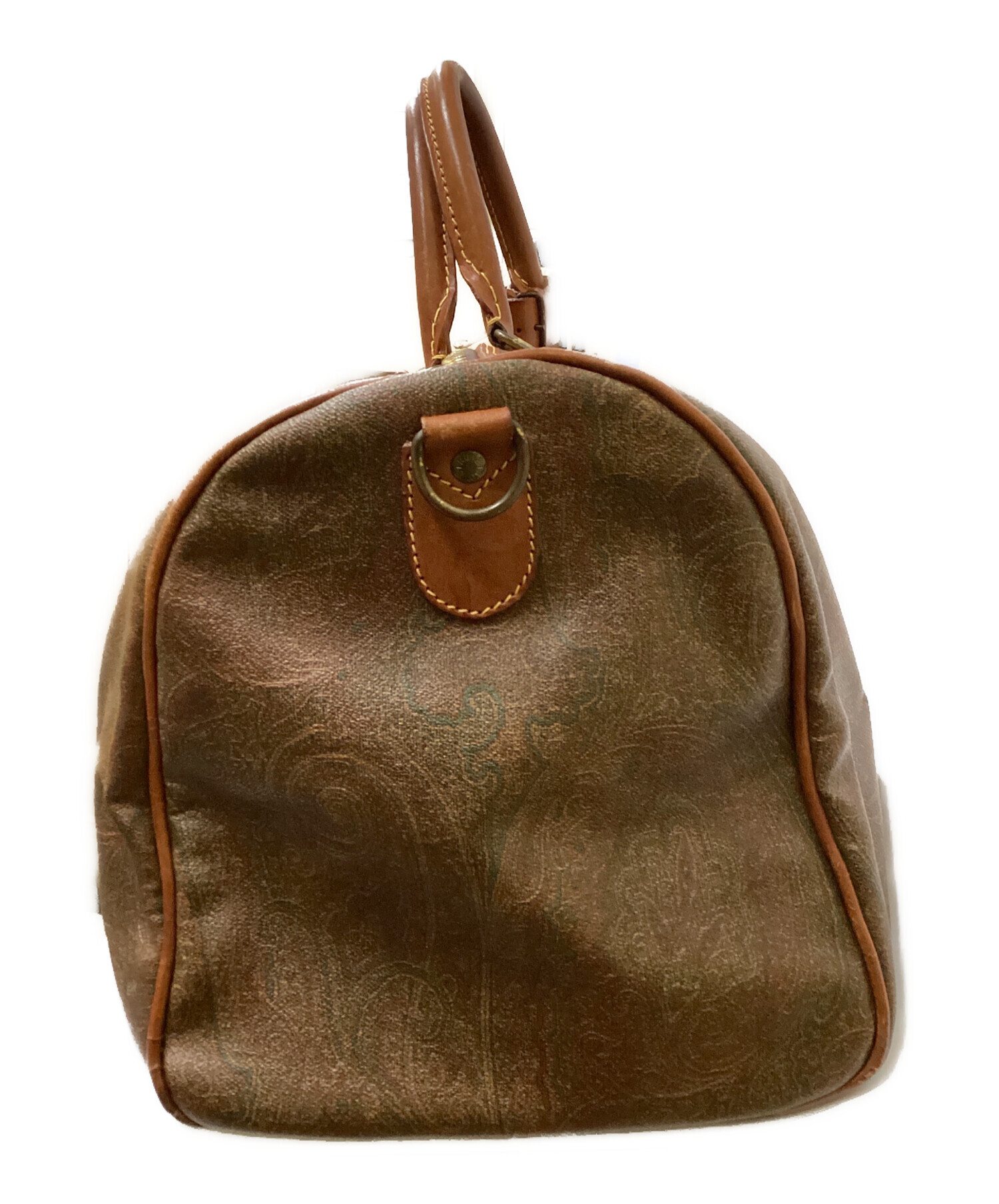 中古・古着通販】ETRO (エトロ) ペイズリー柄ボストンバッグ ブラウン