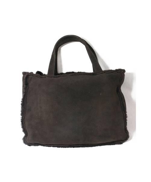 中古・古着通販】CHANEL (シャネル) ムートントートバッグ ブラウン