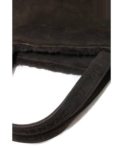 めぐみるく CHANEL シャネル ムートン トートバッグ ブラウン 中古・古着通販】CHANEL (シャネル) ムートントートバッグ ブラウン