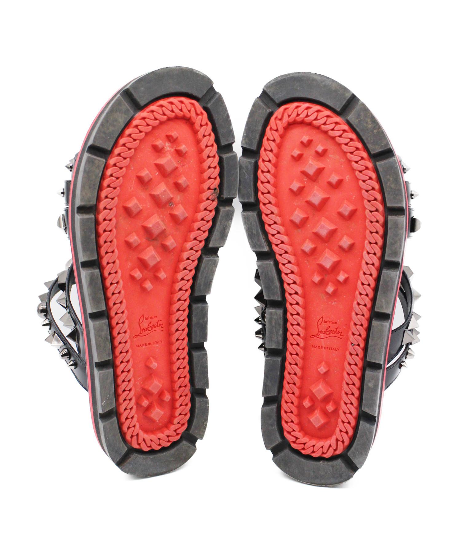 クリスチャンルブタン アポロビーチ スタッズ サンダル 26cm メンズ