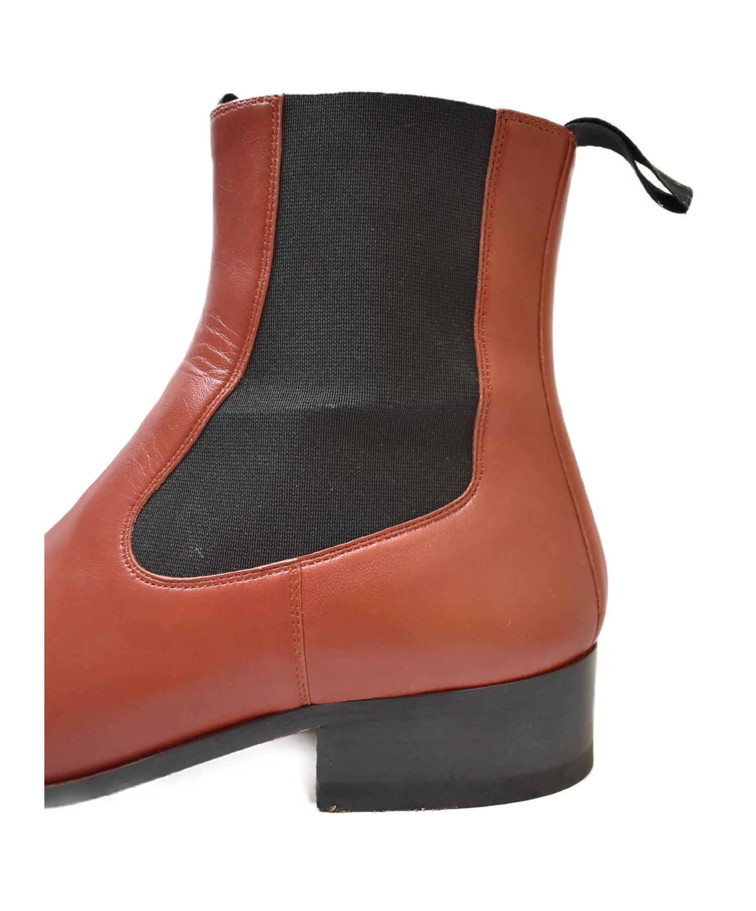 【未使用に近い】CELINEサイドゴア ショートブーツ〈定価110,300円〉 未使用に近い】CELINEサイドゴア ショートブーツ〈定価110,300円