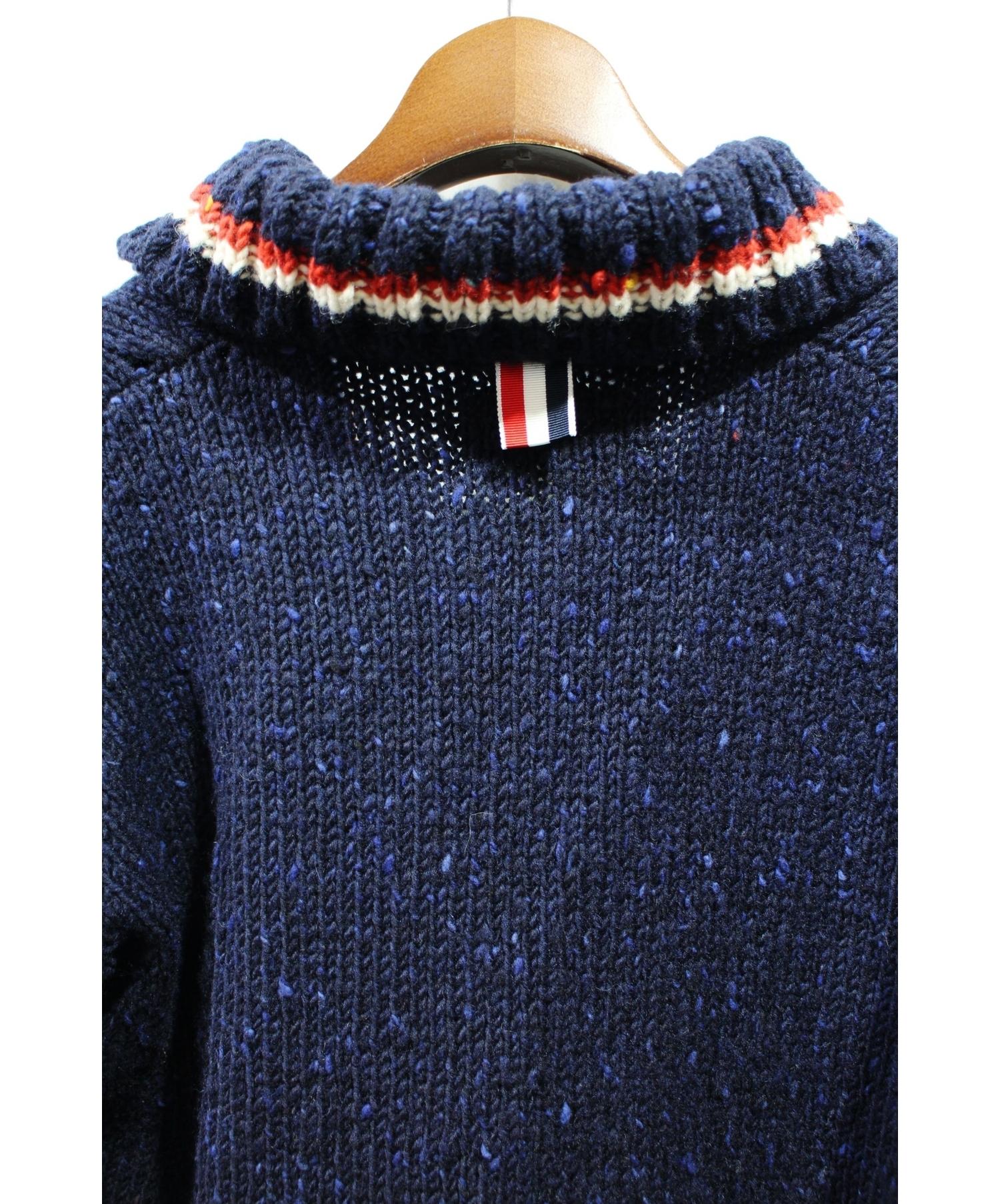 中古・古着通販】THOM BROWNE (トム ブラウン) ショールカラーニット 