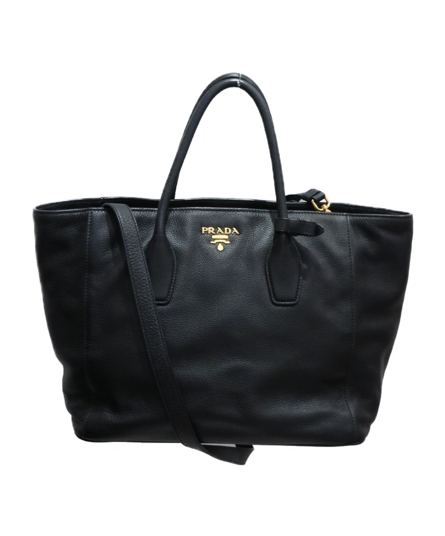 中古・古着通販】PRADA (プラダ) 2WAYトートバッグ ブラック 1BG694