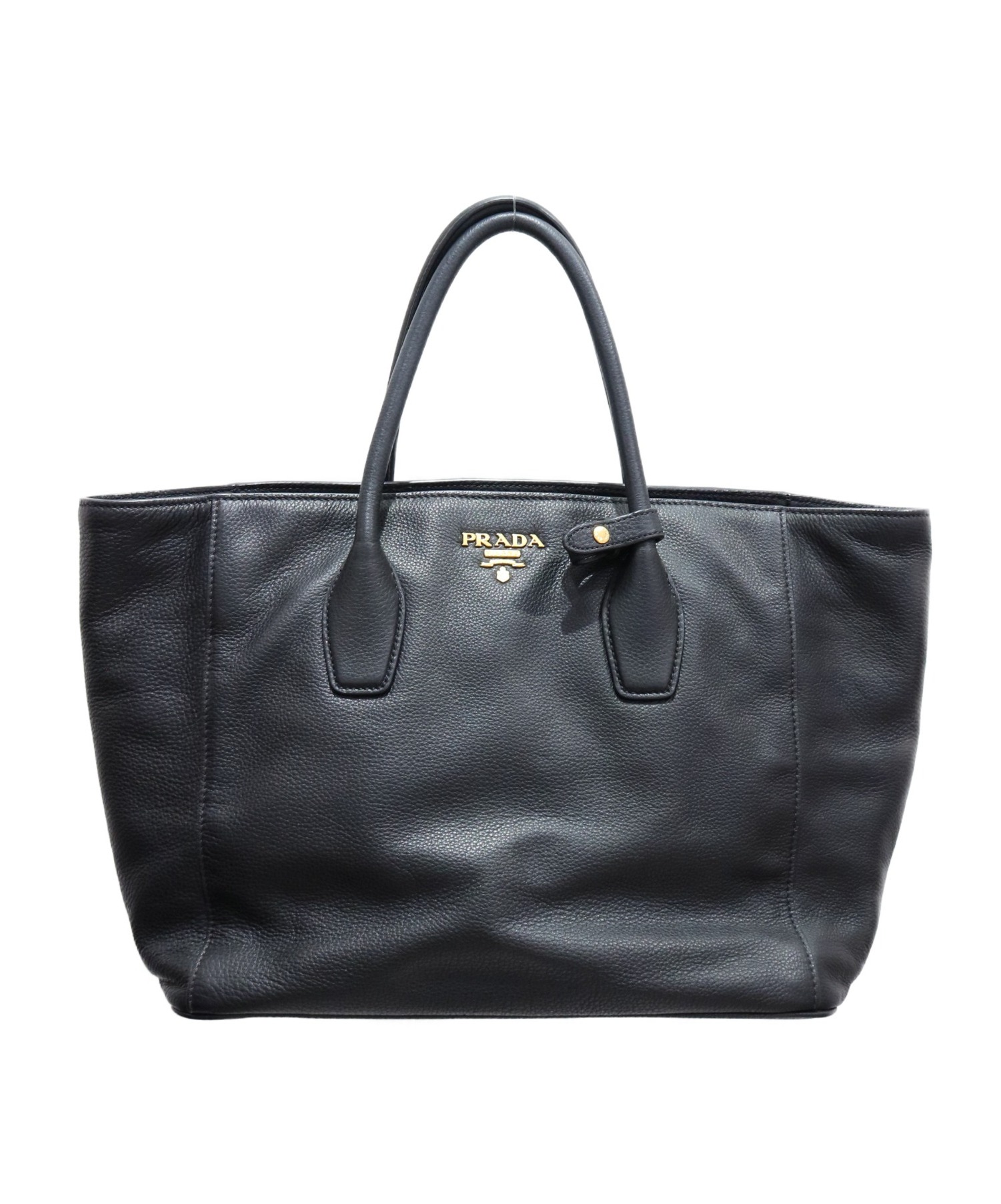【PRADA】トートバッグ 中古・古着通販】PRADA (プラダ) 2WAYトートバッグ ブラック 1BG694