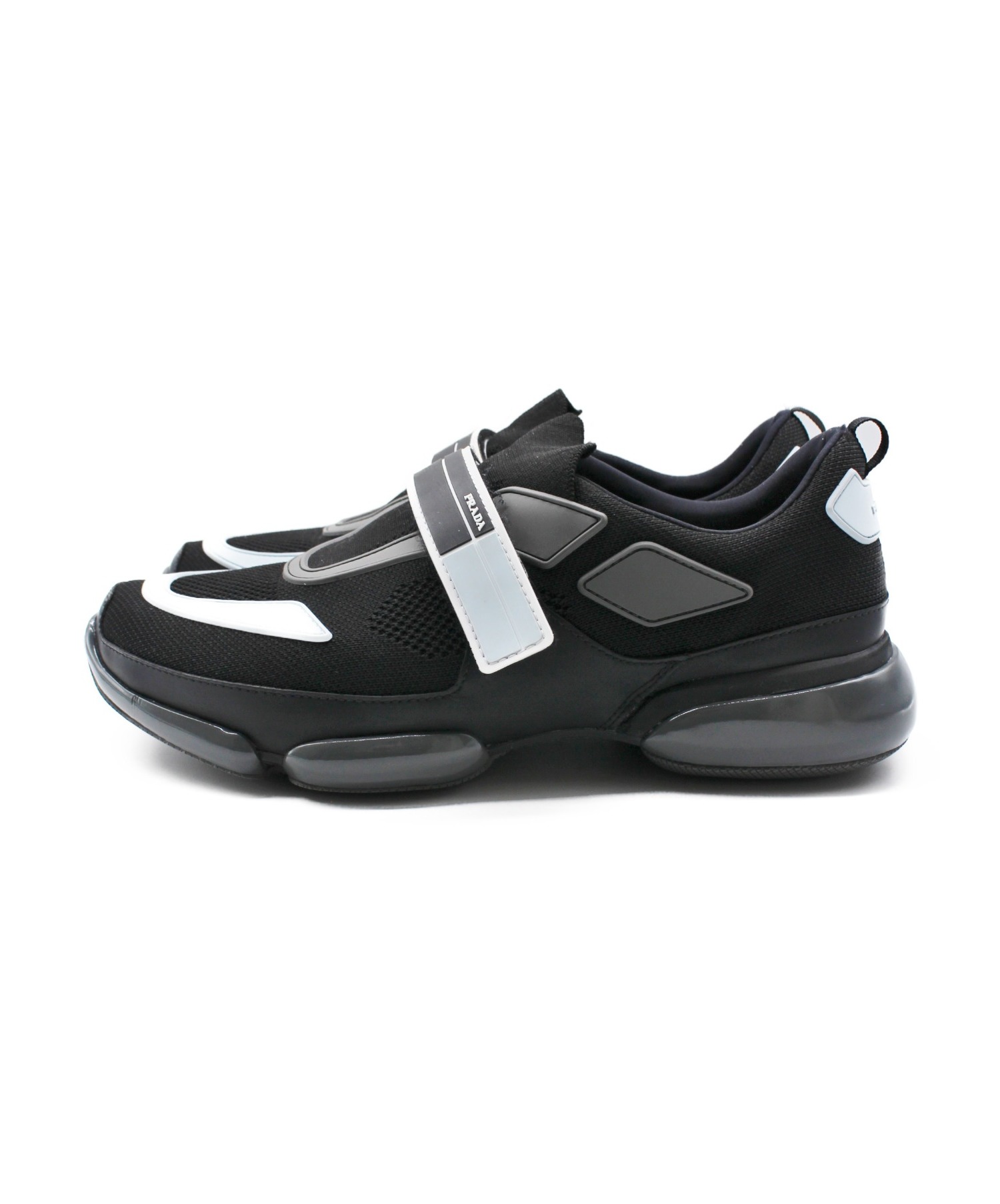 中古・古着通販】PRADA (プラダ) 18AW/ニットスニーカー ブラック 