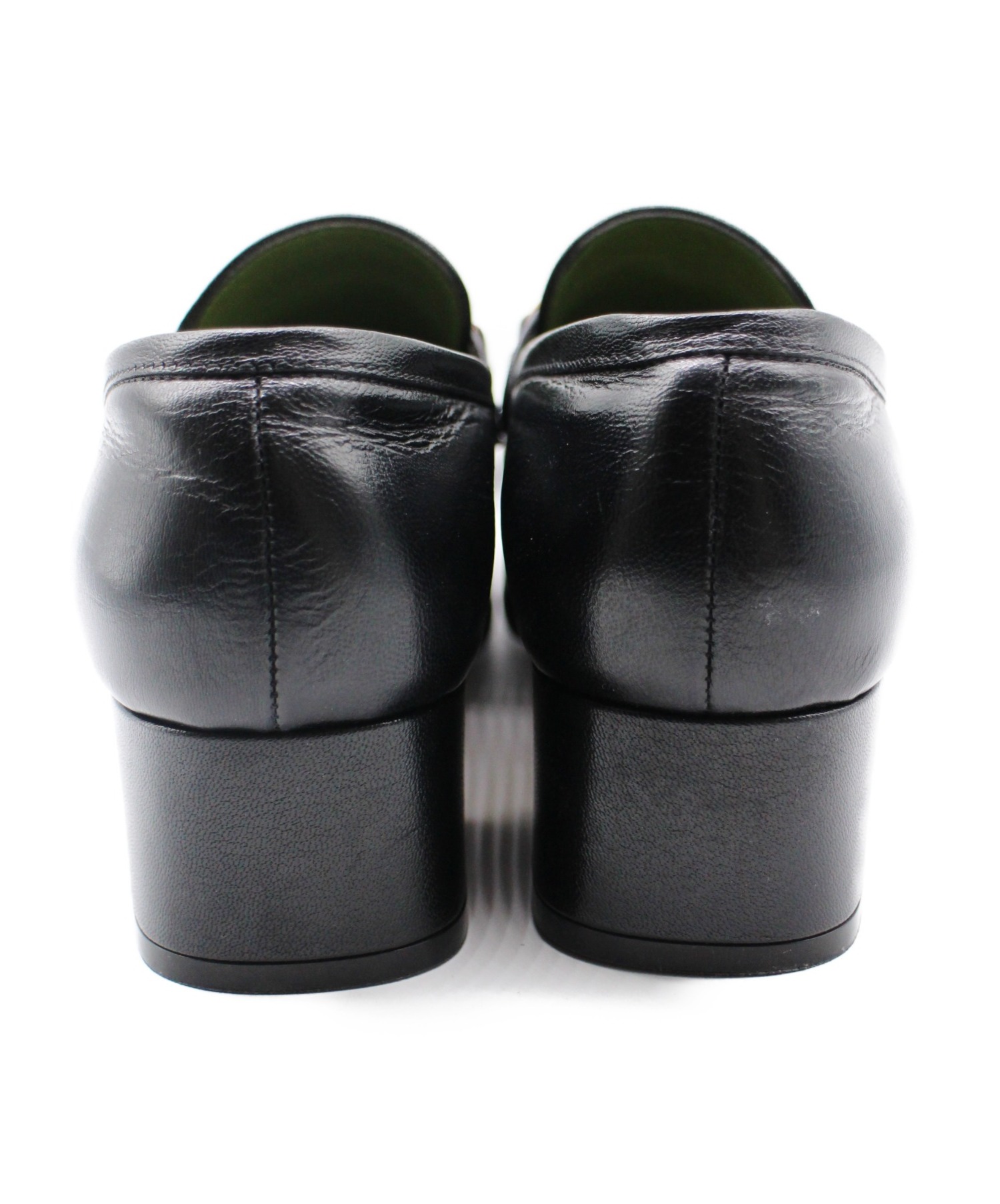 中古・古着通販】GUCCI (グッチ) ホースビットローファー ブラック