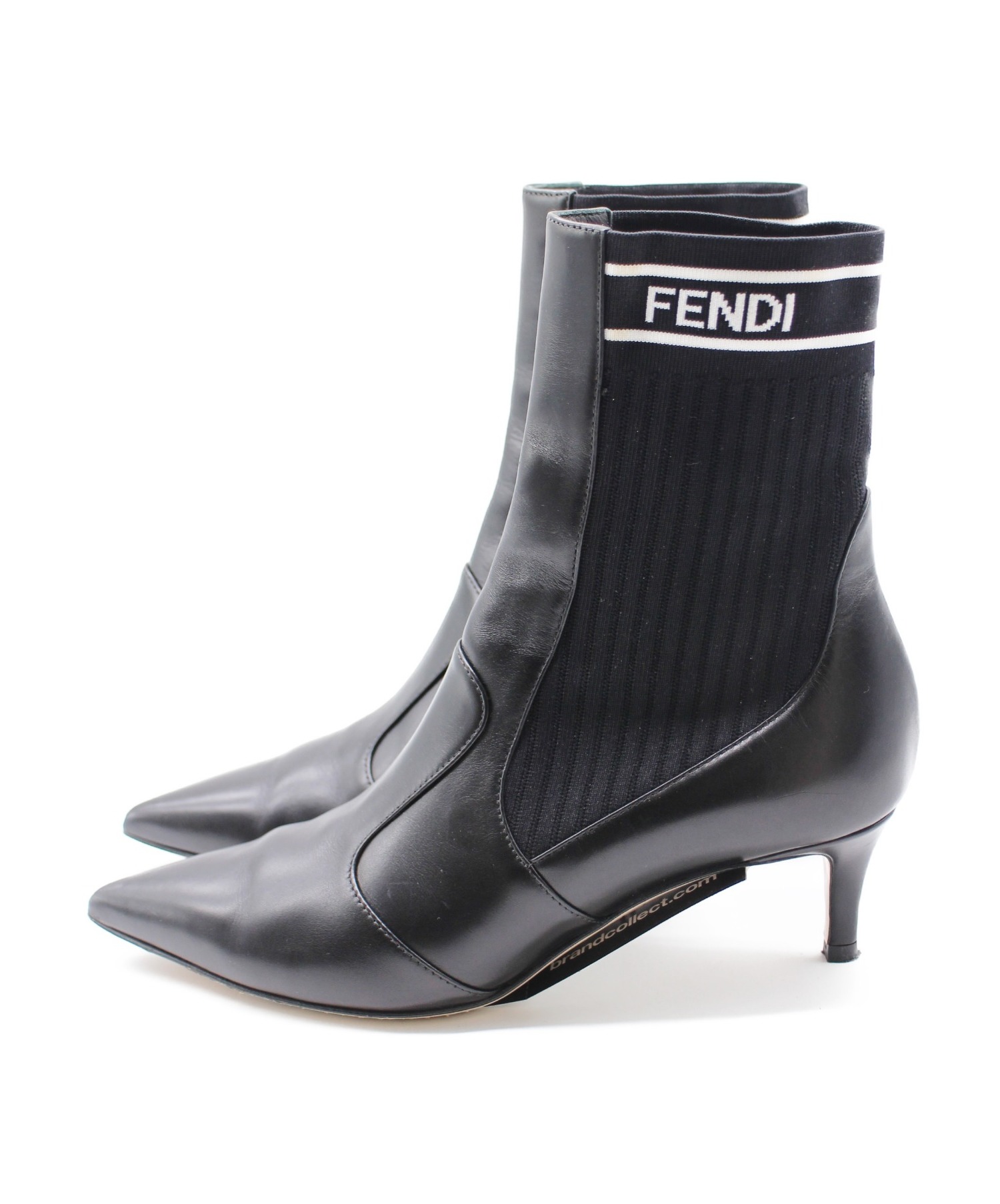 中古・古着通販】FENDI (フェンディ) ソックスブーツ ブラック サイズ